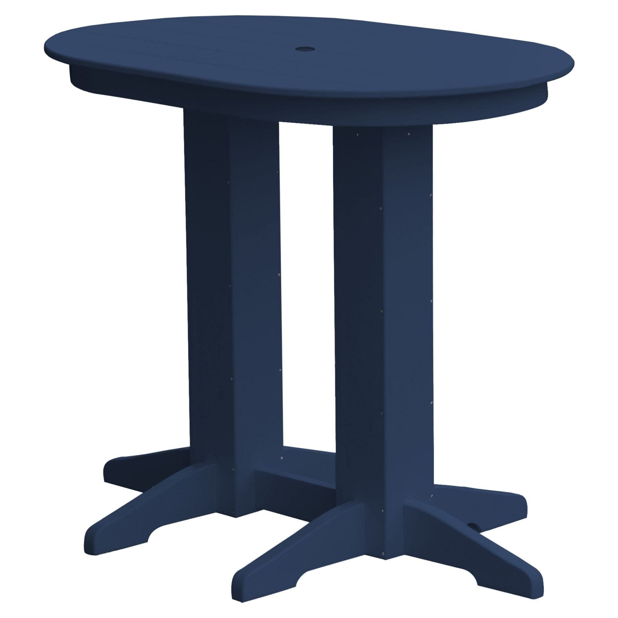 Keystone Amish Co. Poly Lumber Oval Bar-Height Dining Table