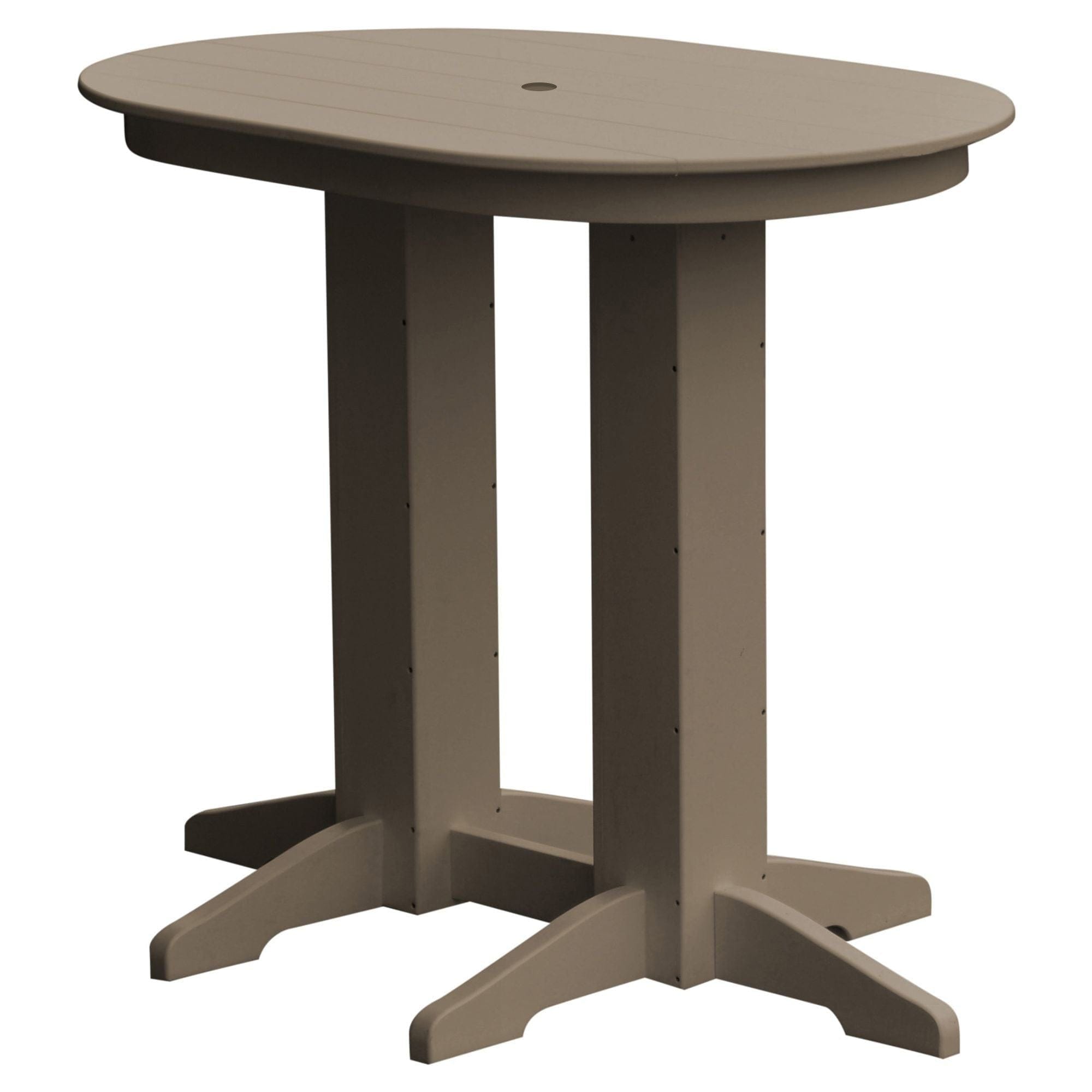 Keystone Amish Co. Poly Lumber Oval Bar-Height Dining Table