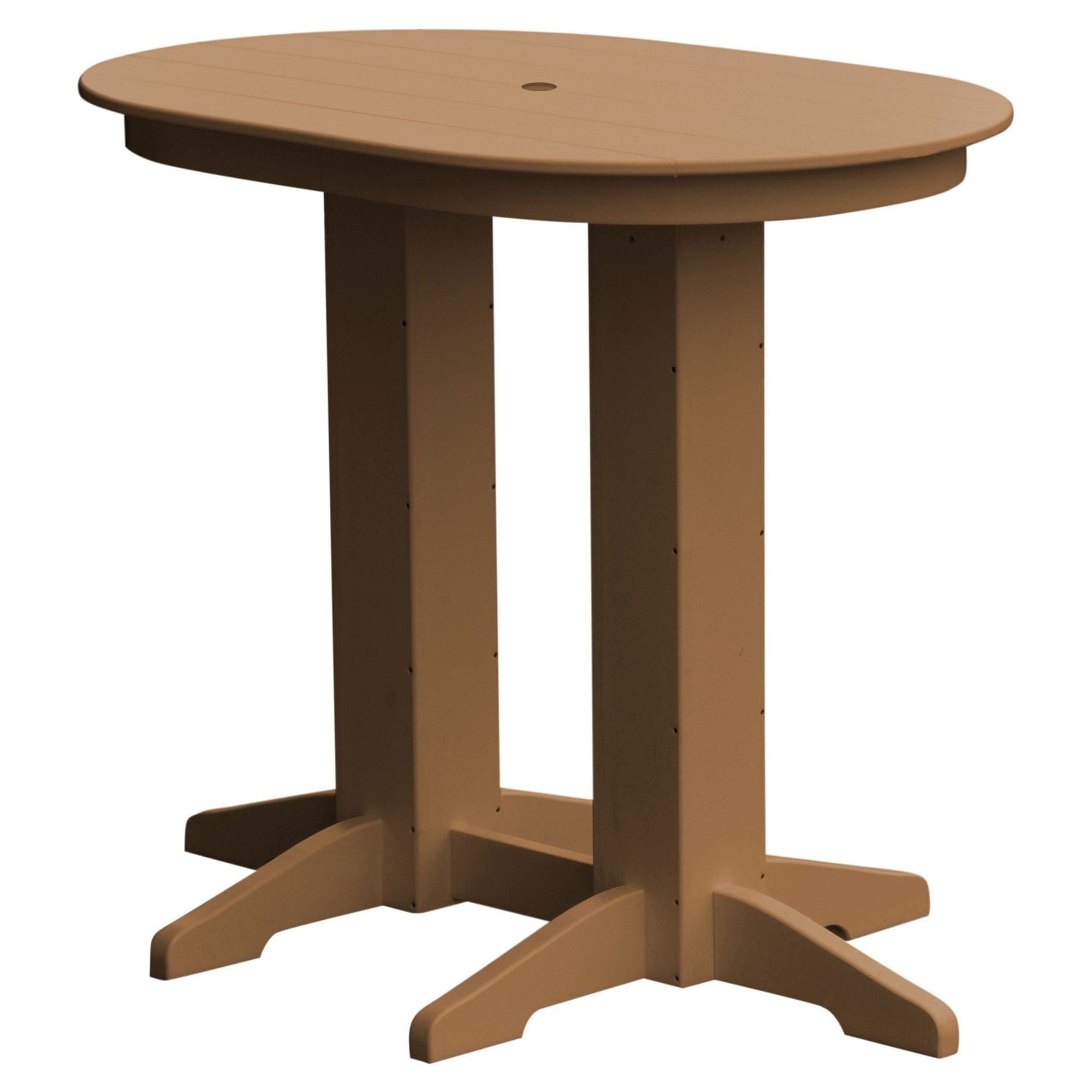 Keystone Amish Co. Poly Lumber Oval Bar-Height Dining Table