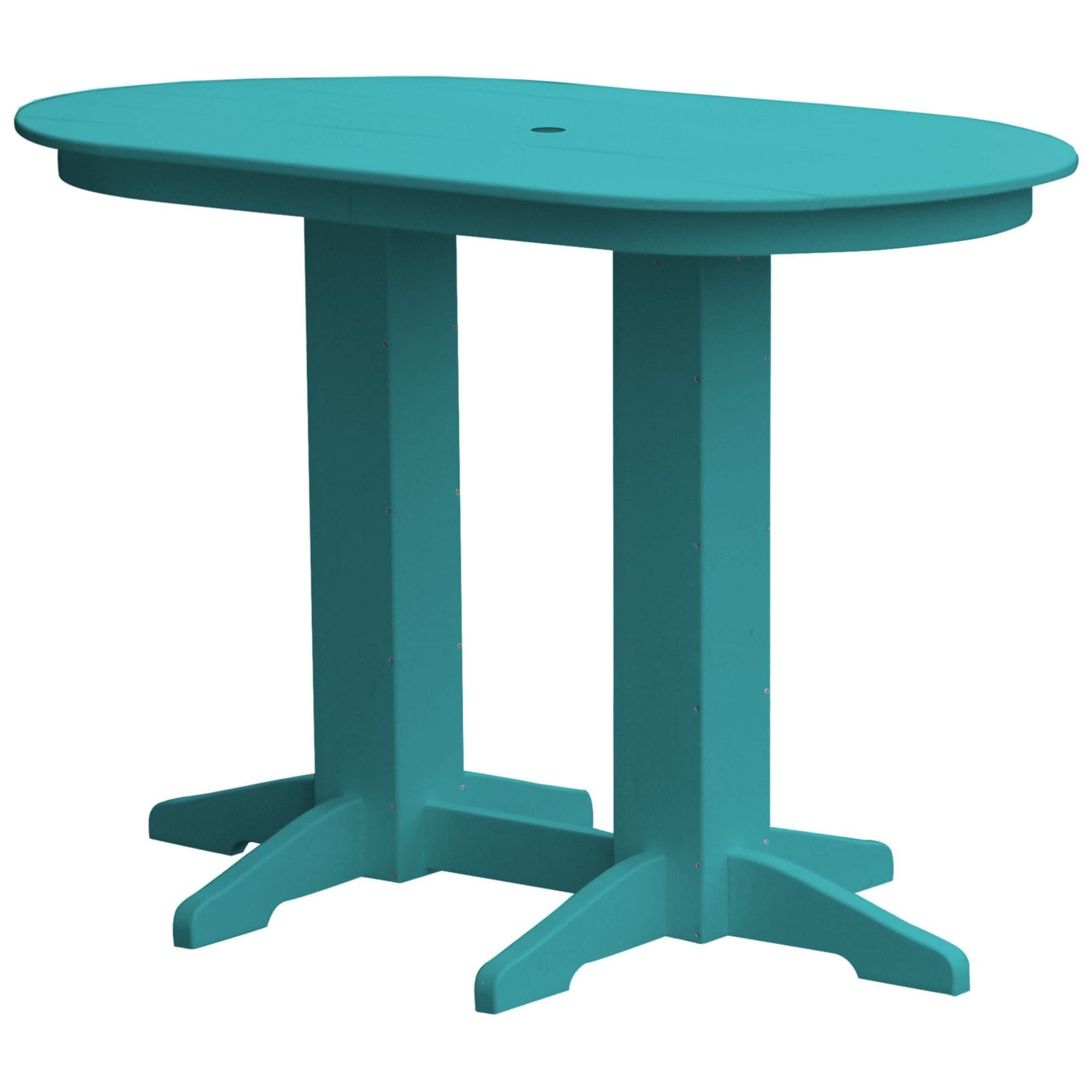 Keystone Amish Co. Poly Lumber Oval Bar-Height Dining Table