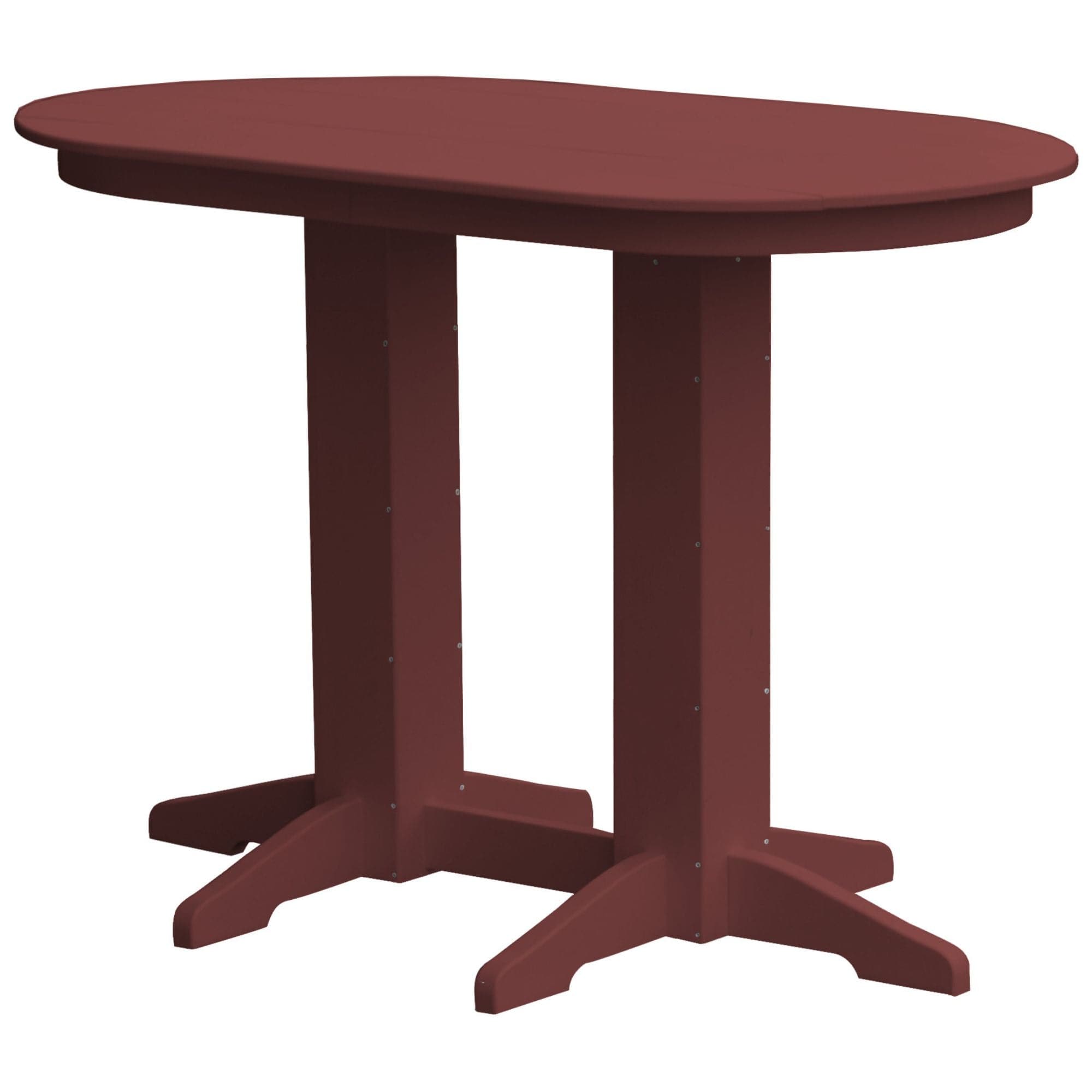 Keystone Amish Co. Poly Lumber Oval Bar-Height Dining Table