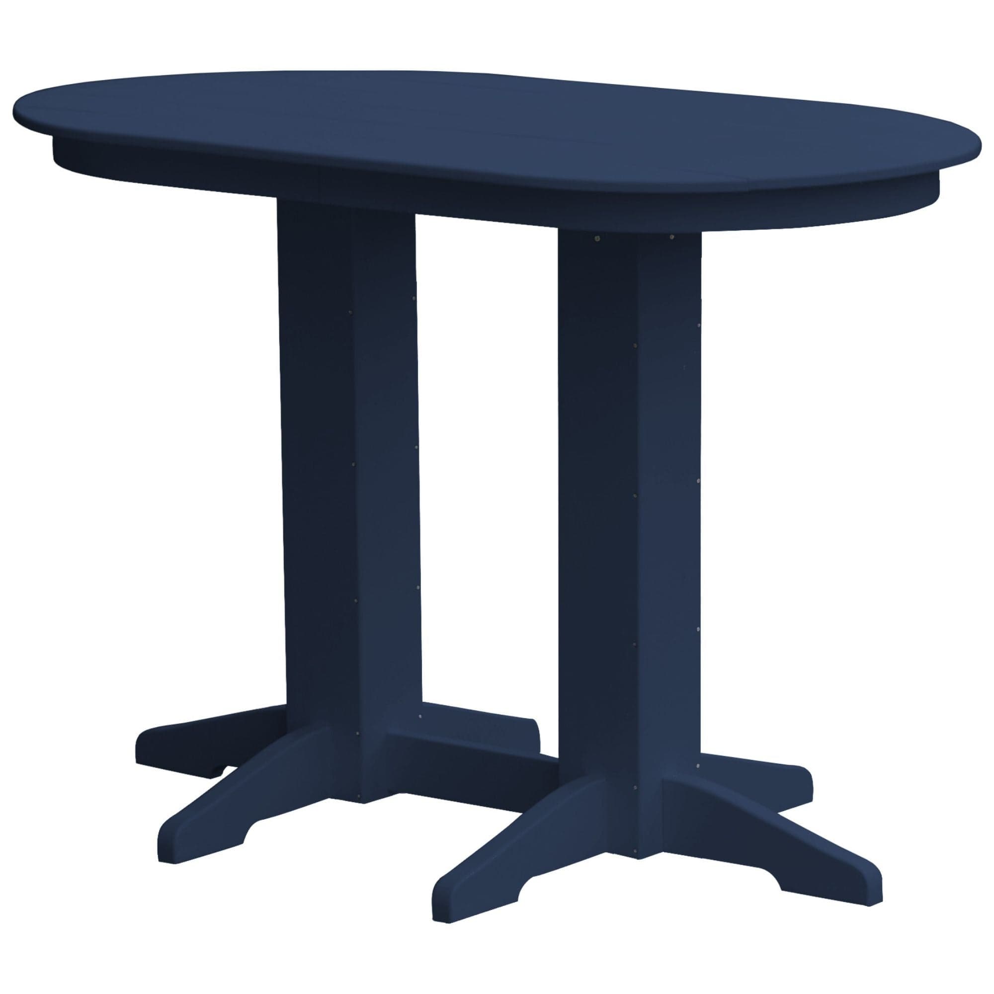 Keystone Amish Co. Poly Lumber Oval Bar-Height Dining Table