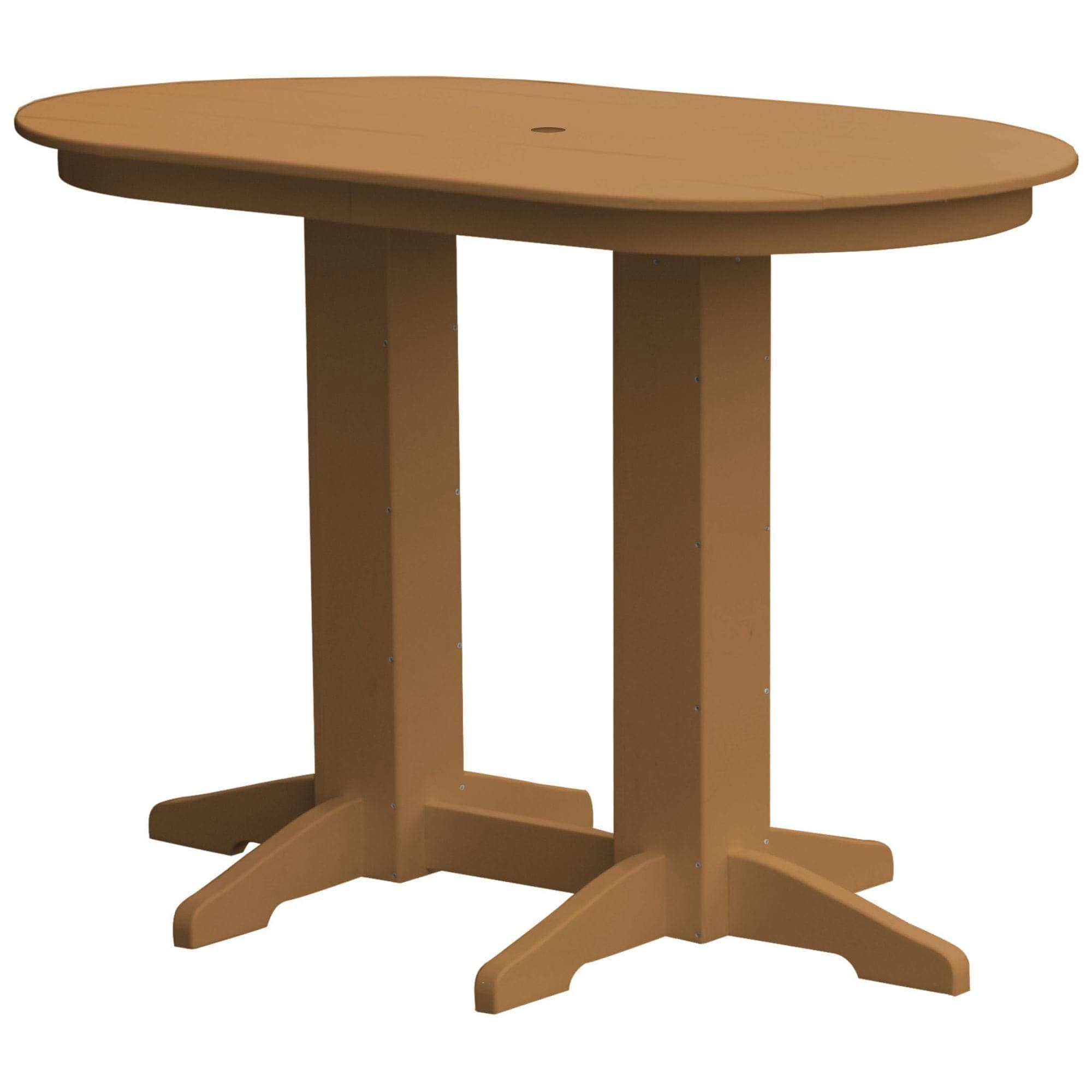 Keystone Amish Co. Poly Lumber Oval Bar-Height Dining Table