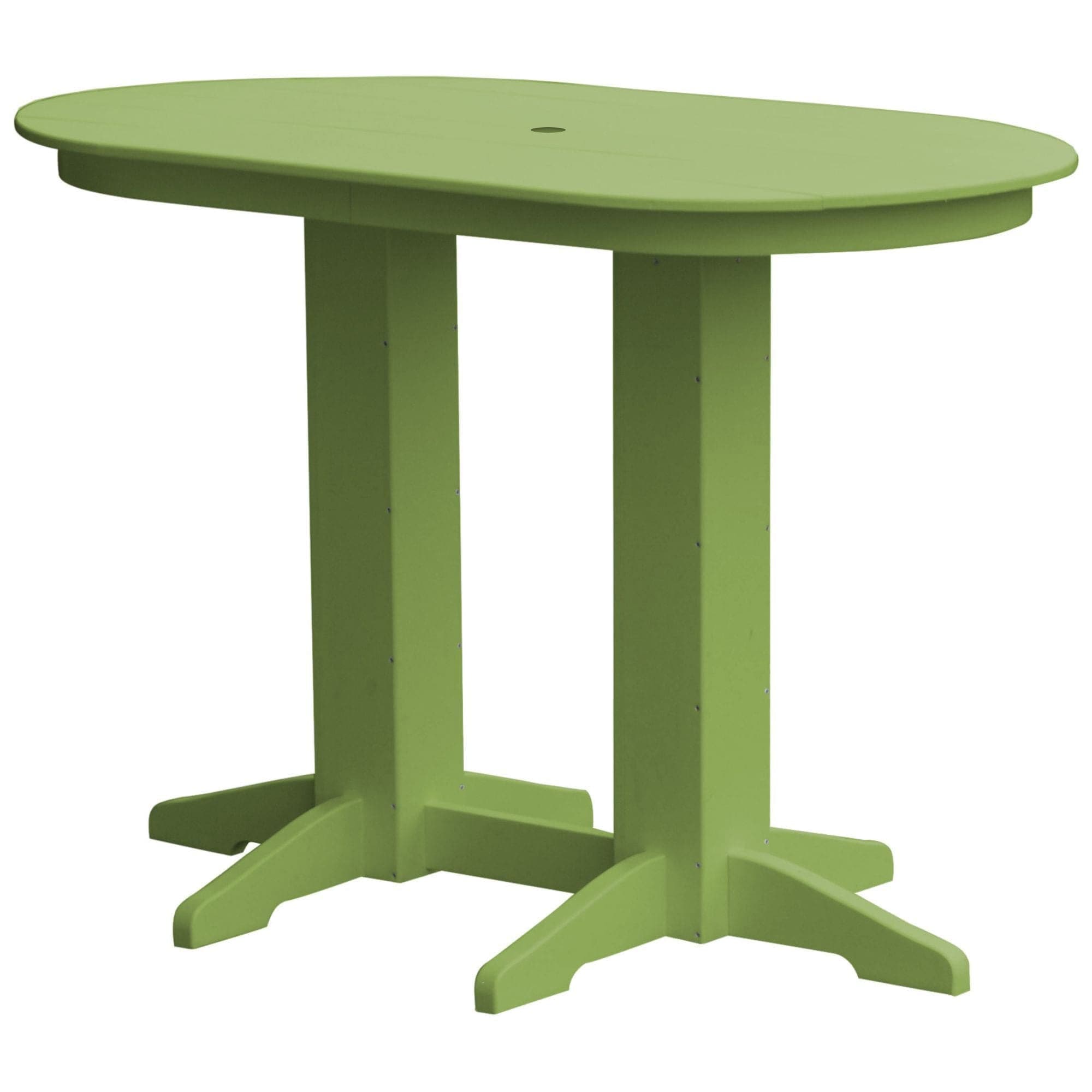 Keystone Amish Co. Poly Lumber Oval Bar-Height Dining Table