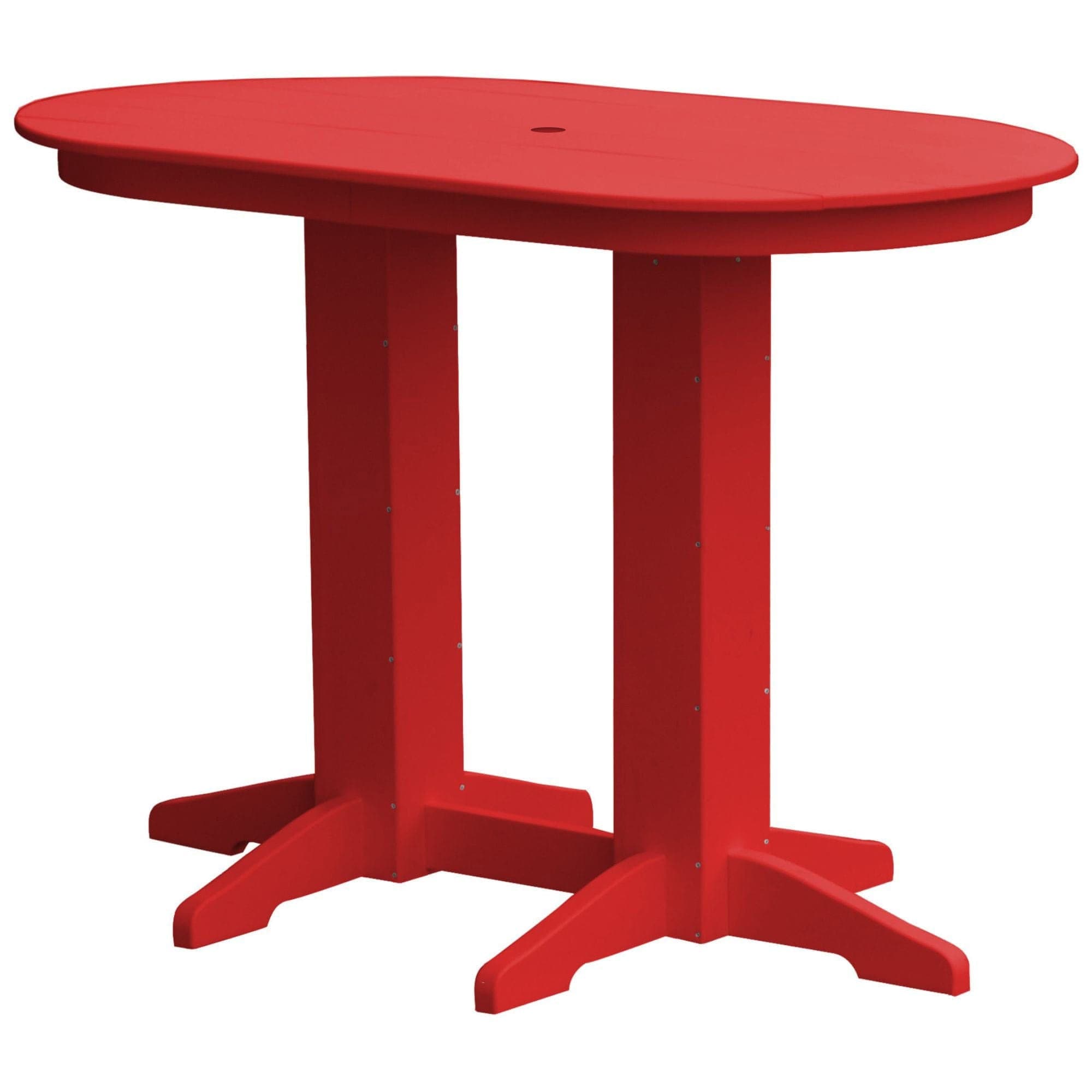 Keystone Amish Co. Poly Lumber Oval Bar-Height Dining Table