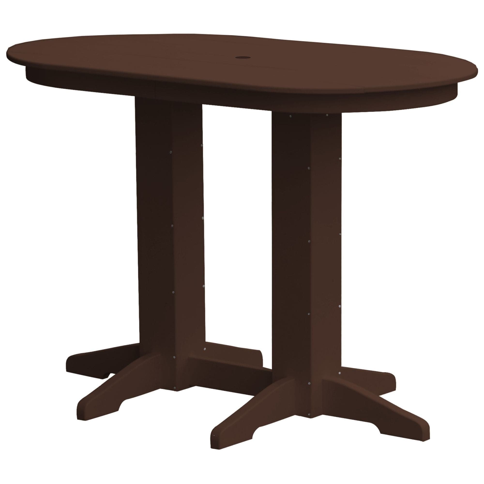 Keystone Amish Co. Poly Lumber Oval Bar-Height Dining Table