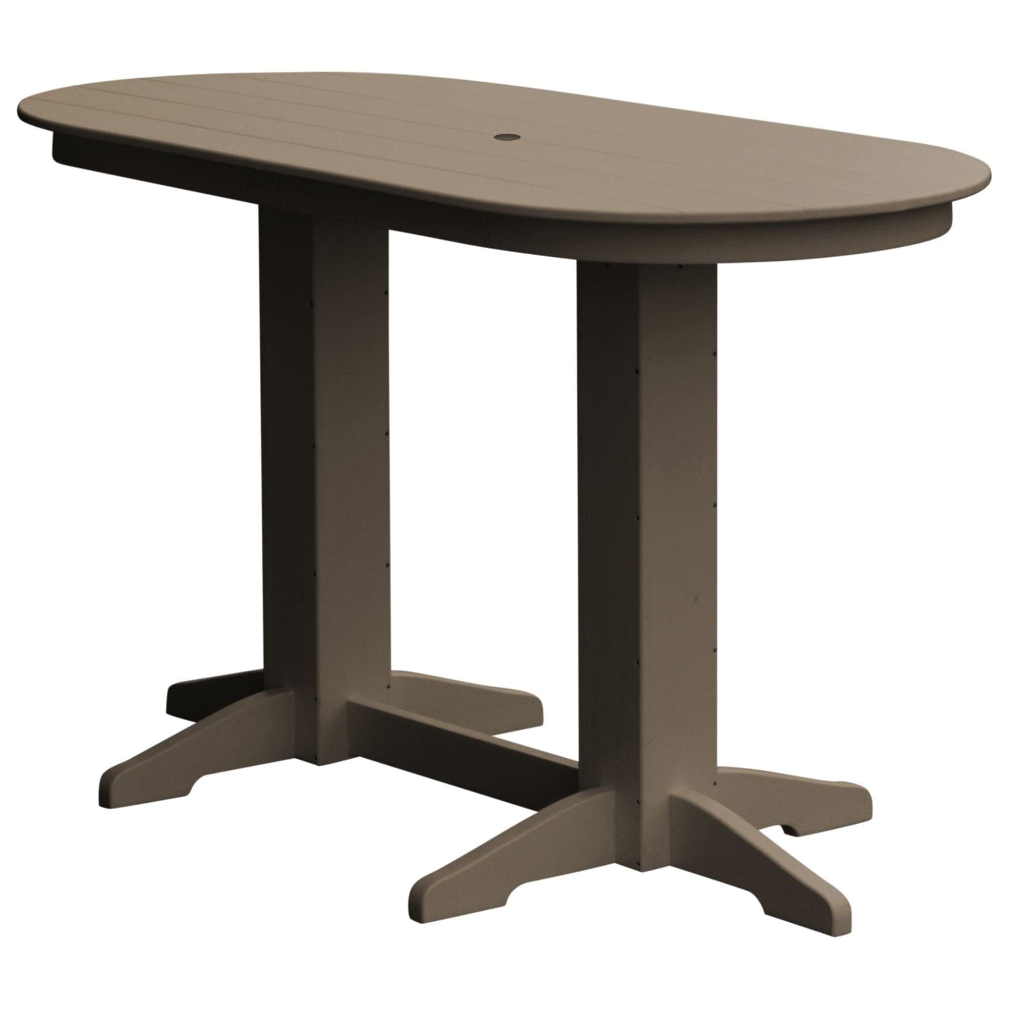 Keystone Amish Co. Poly Lumber Oval Bar-Height Dining Table