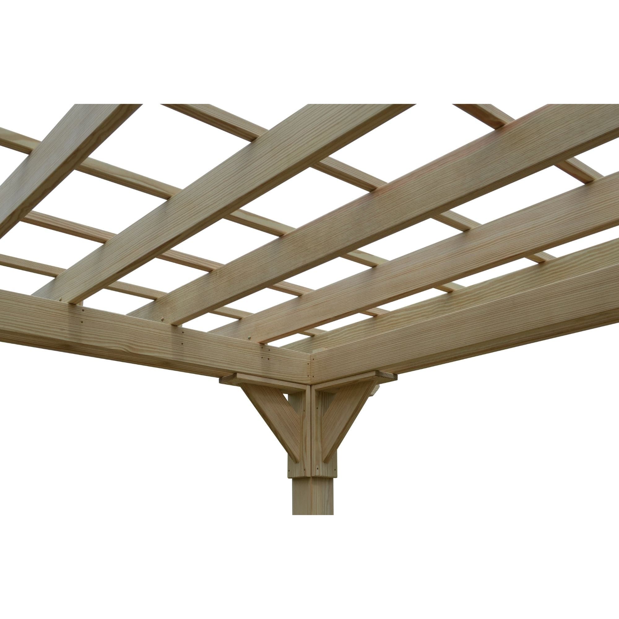 Keystone Amish Co. Pressure Treated Pergola With Swing Hangers
