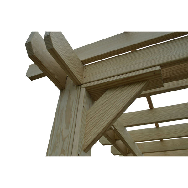 Keystone Amish Co. Pressure Treated Pergola With Swing Hangers