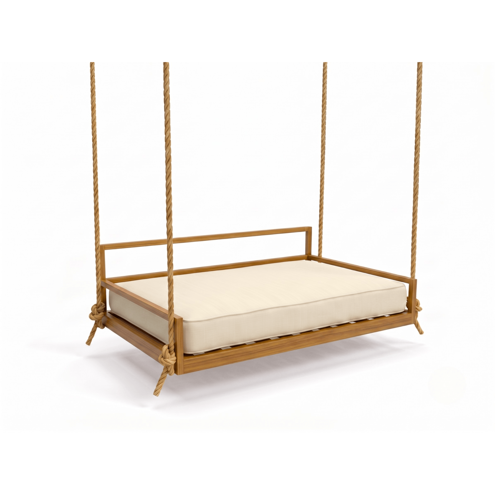 Atlantic Swing Co. Palm Swing Bed in Teak with Clearcoat