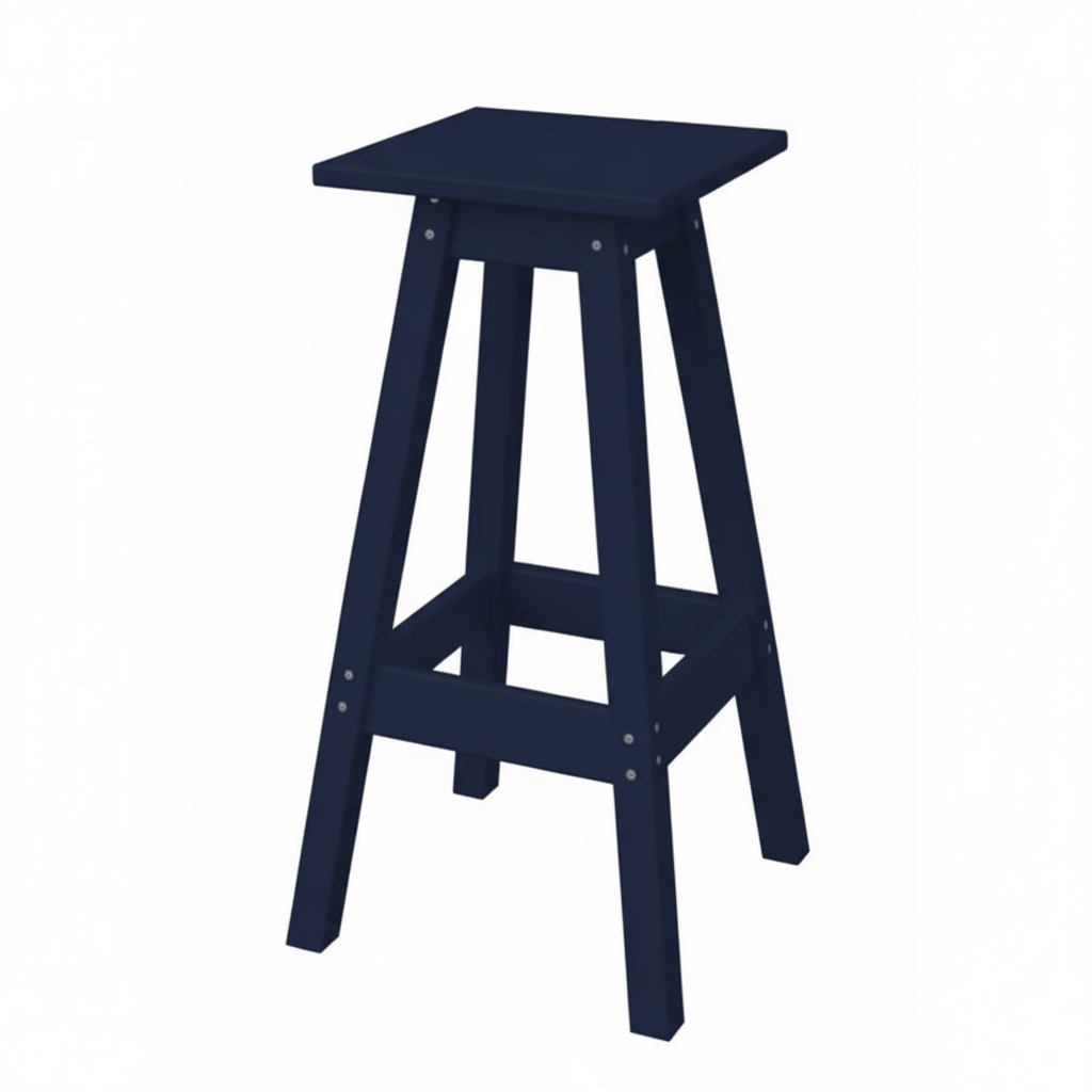 Keystone Amish Co. Poly Square Outdoor Bar Stool