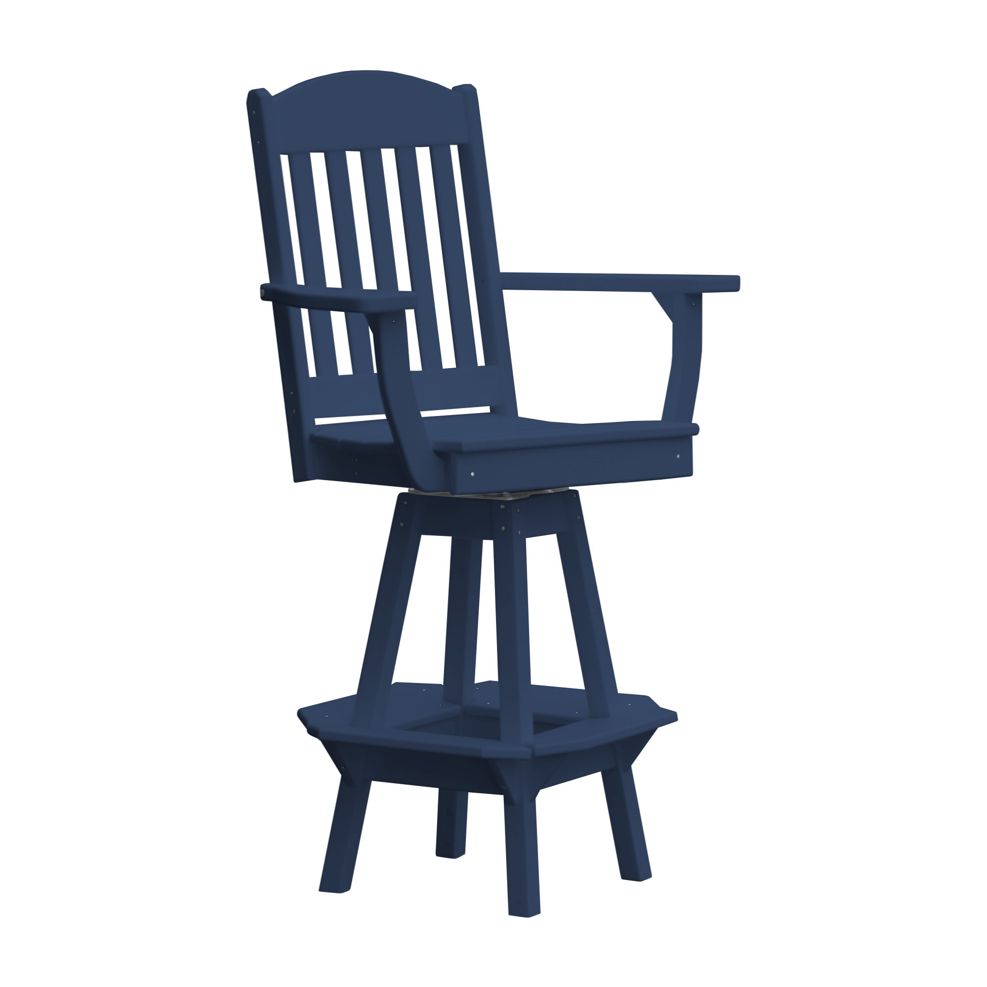 Keystone Amish Co. Classic Poly Composite Swivel Bar Chair