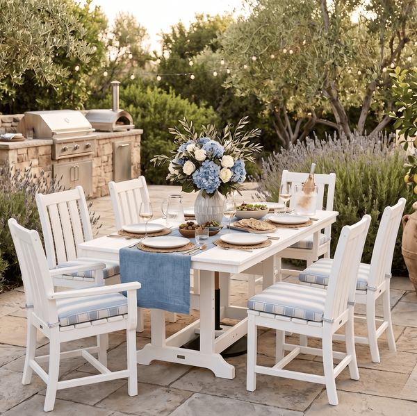Berlin Gardens Poly Outdoor Rectangular Dining Table
