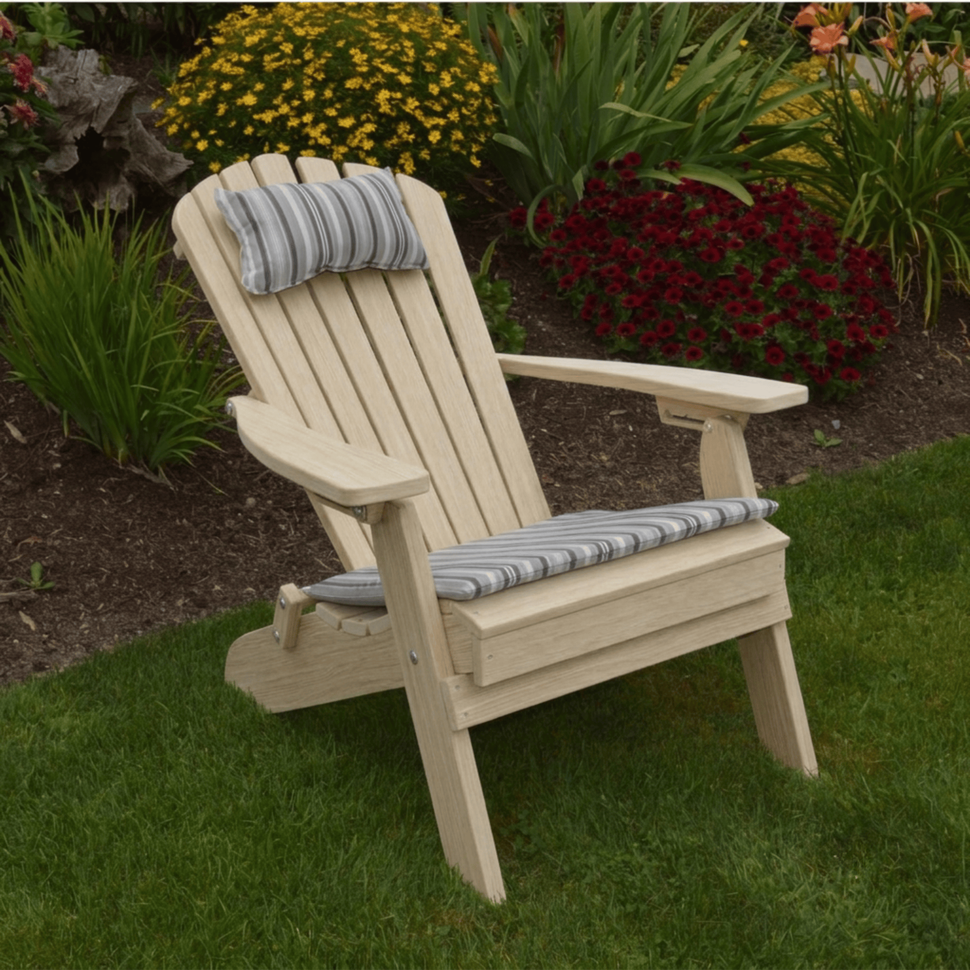 Keystone Amish Co. Poly Lumber Folding Adirondack Chair