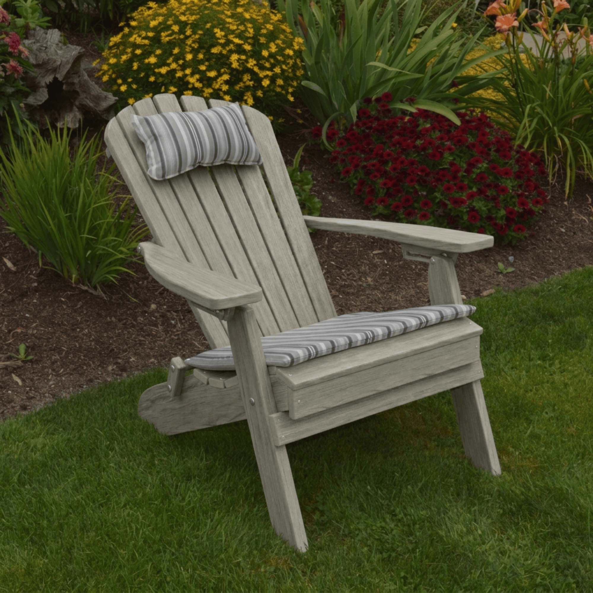 Keystone Amish Co. Poly Lumber Folding Adirondack Chair
