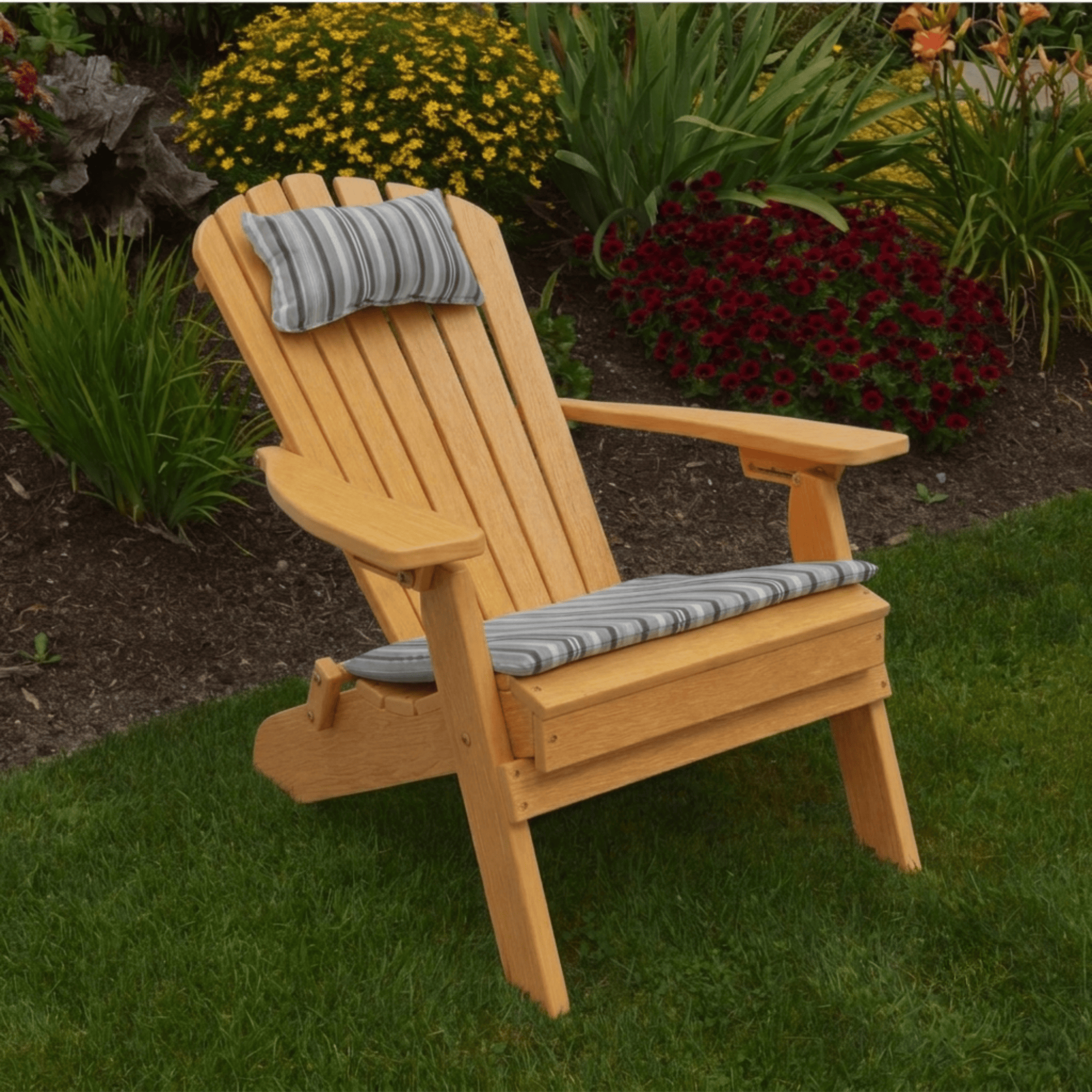 Keystone Amish Co. Poly Lumber Folding Adirondack Chair