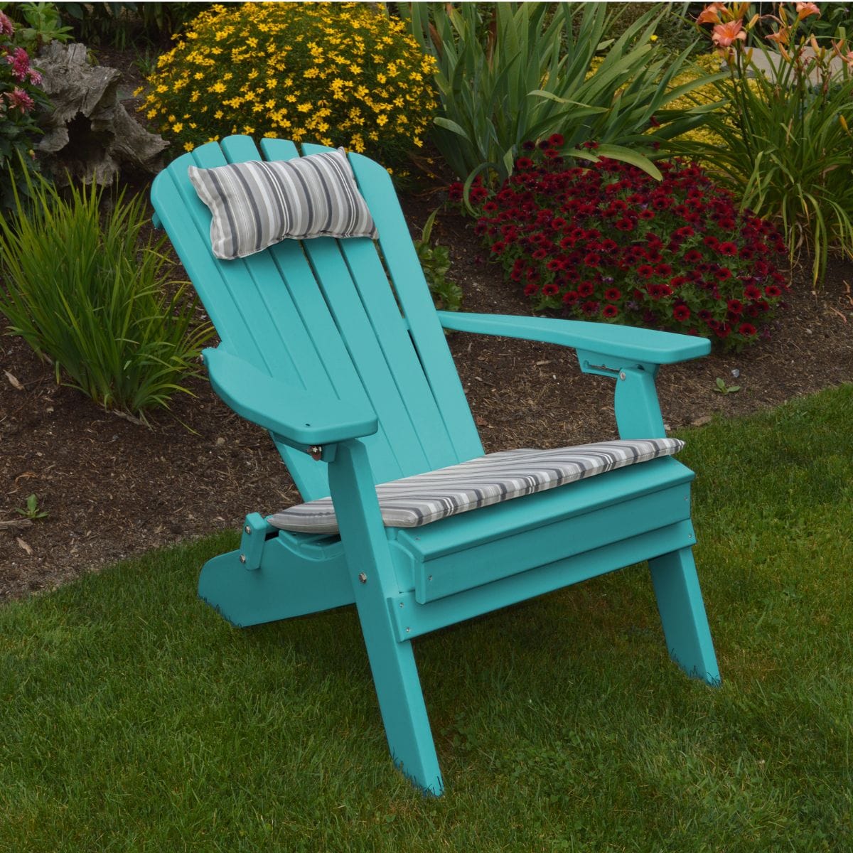 Keystone Amish Co. Poly Lumber Folding Adirondack Chair
