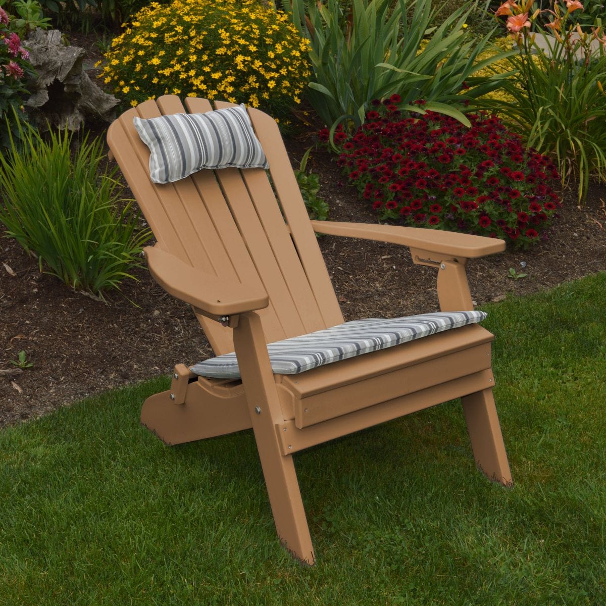 Keystone Amish Co. Poly Lumber Folding Adirondack Chair
