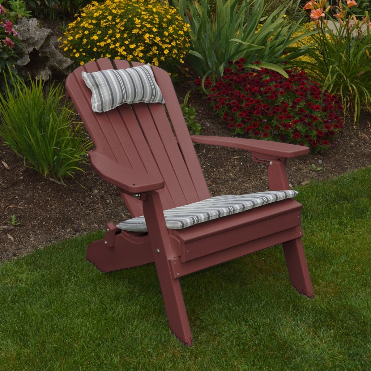Keystone Amish Co. Poly Lumber Folding Adirondack Chair