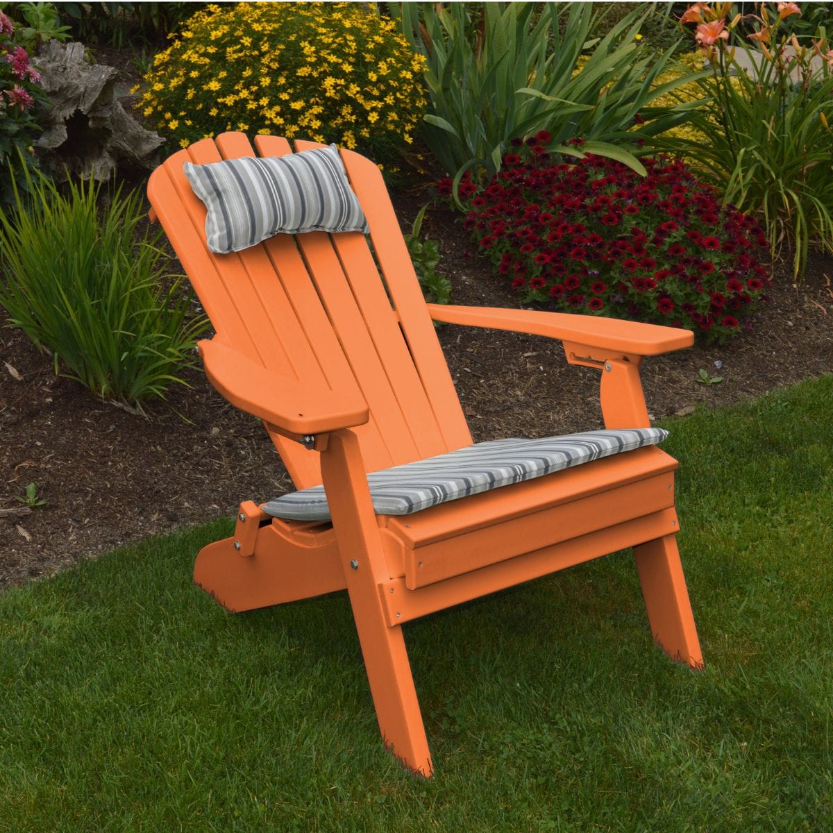 Keystone Amish Co. Poly Lumber Folding Adirondack Chair