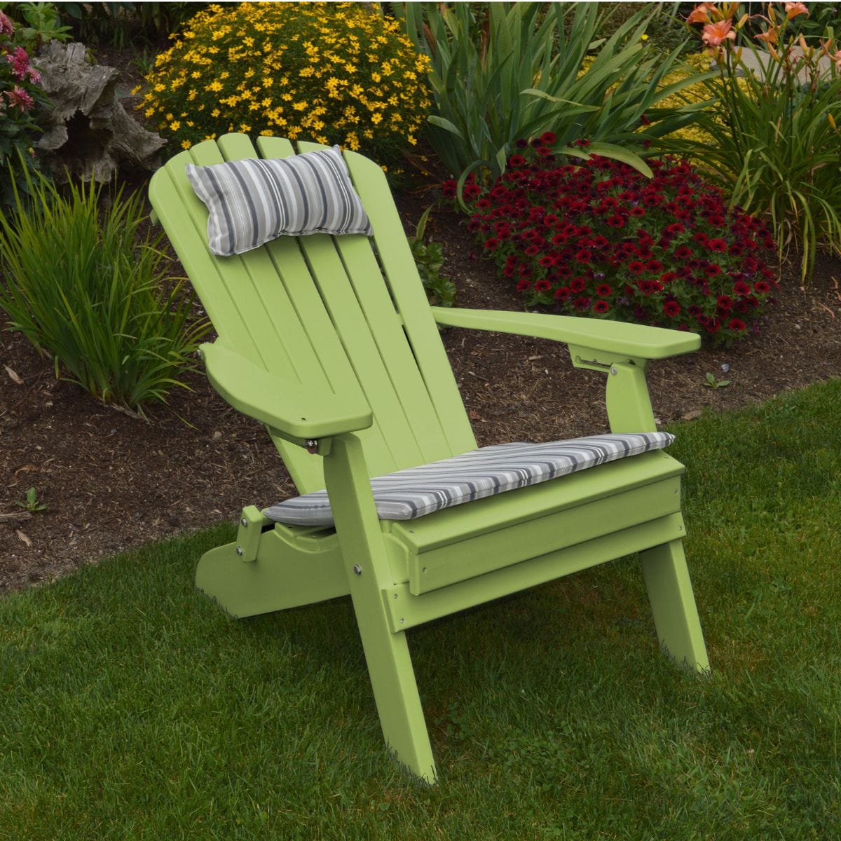 Keystone Amish Co. Poly Lumber Folding Adirondack Chair