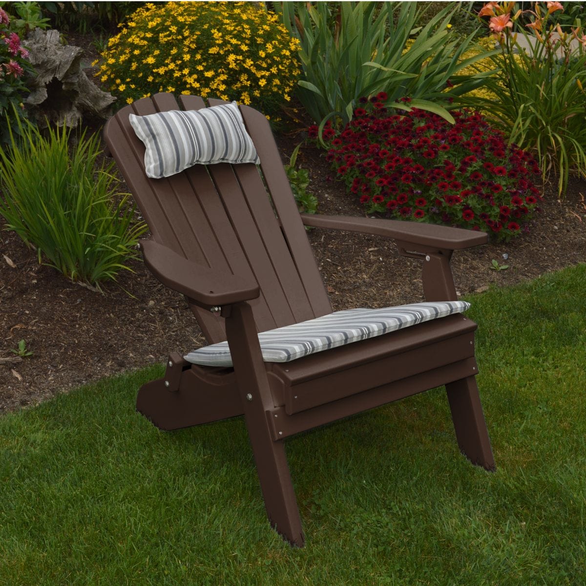 Keystone Amish Co. Poly Lumber Folding Adirondack Chair