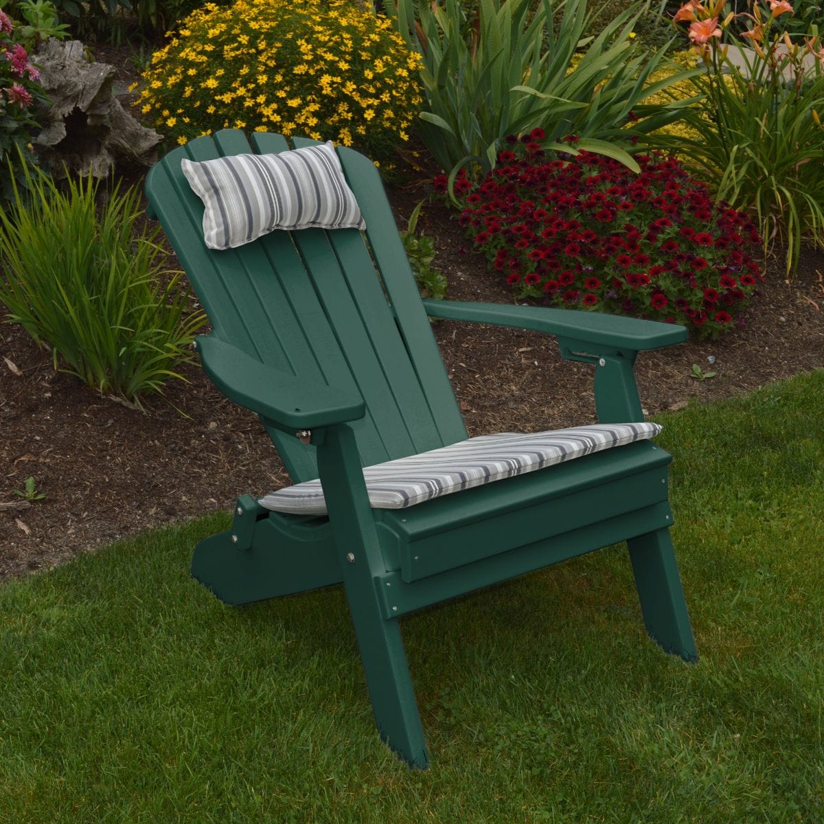 Keystone Amish Co. Poly Lumber Folding Adirondack Chair