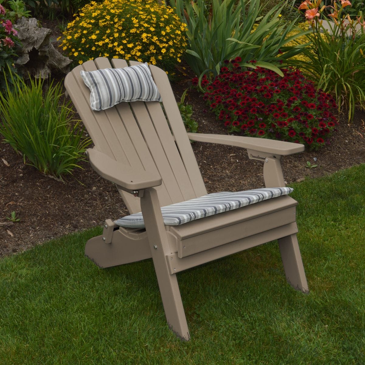 Keystone Amish Co. Poly Lumber Folding Adirondack Chair
