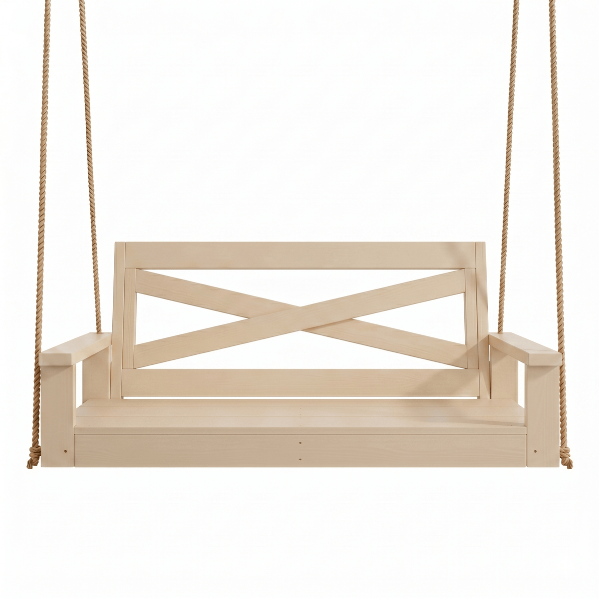 Porchgate Amish Heavy Duty 5-Foot Boardwalk Porch Swing - Relaxed Khaki