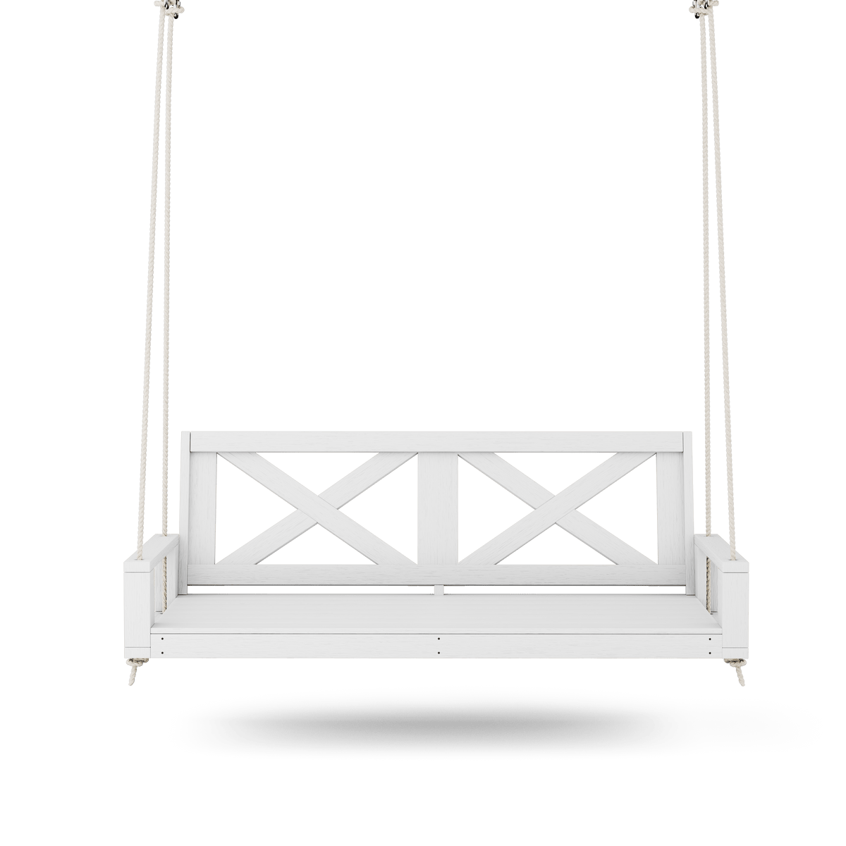 Amish Casual Malvern Porch Swing Bed, 6 Ft White