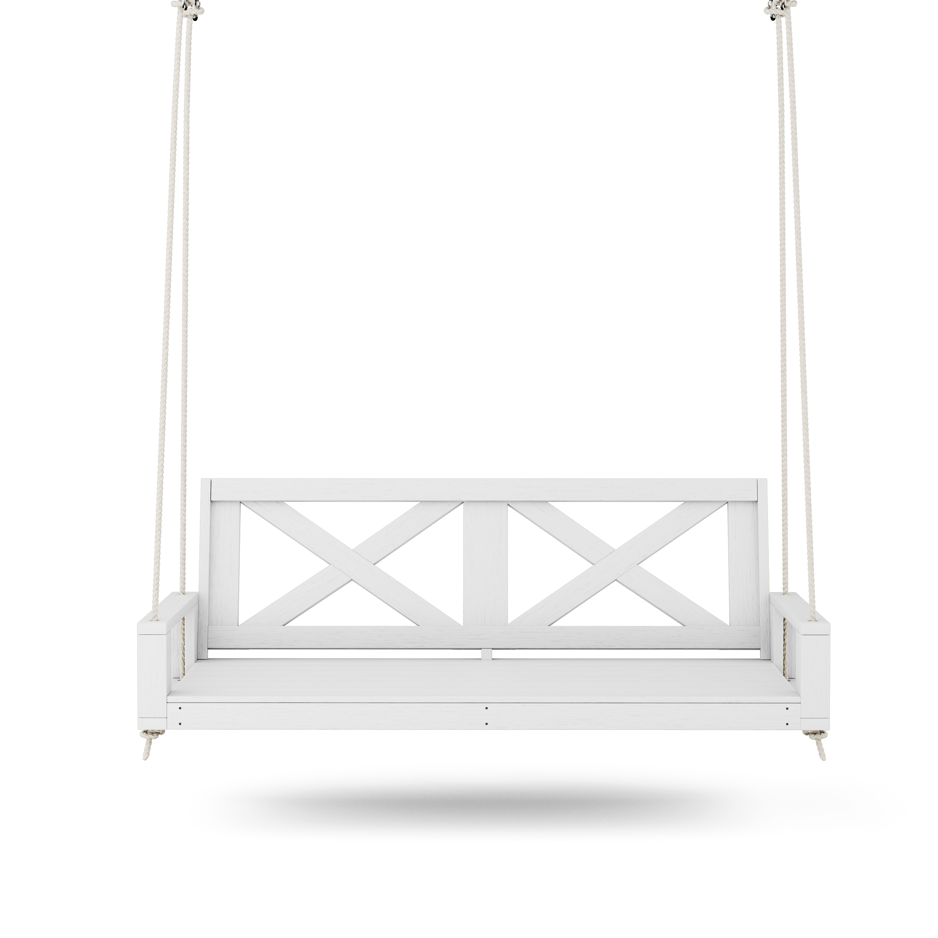 Amish Casual Malvern Porch Swing Bed, 6 Ft White
