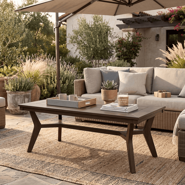 Berlin Gardens Mayhew Outdoor Poly Lumber Rectangular Coffee Table