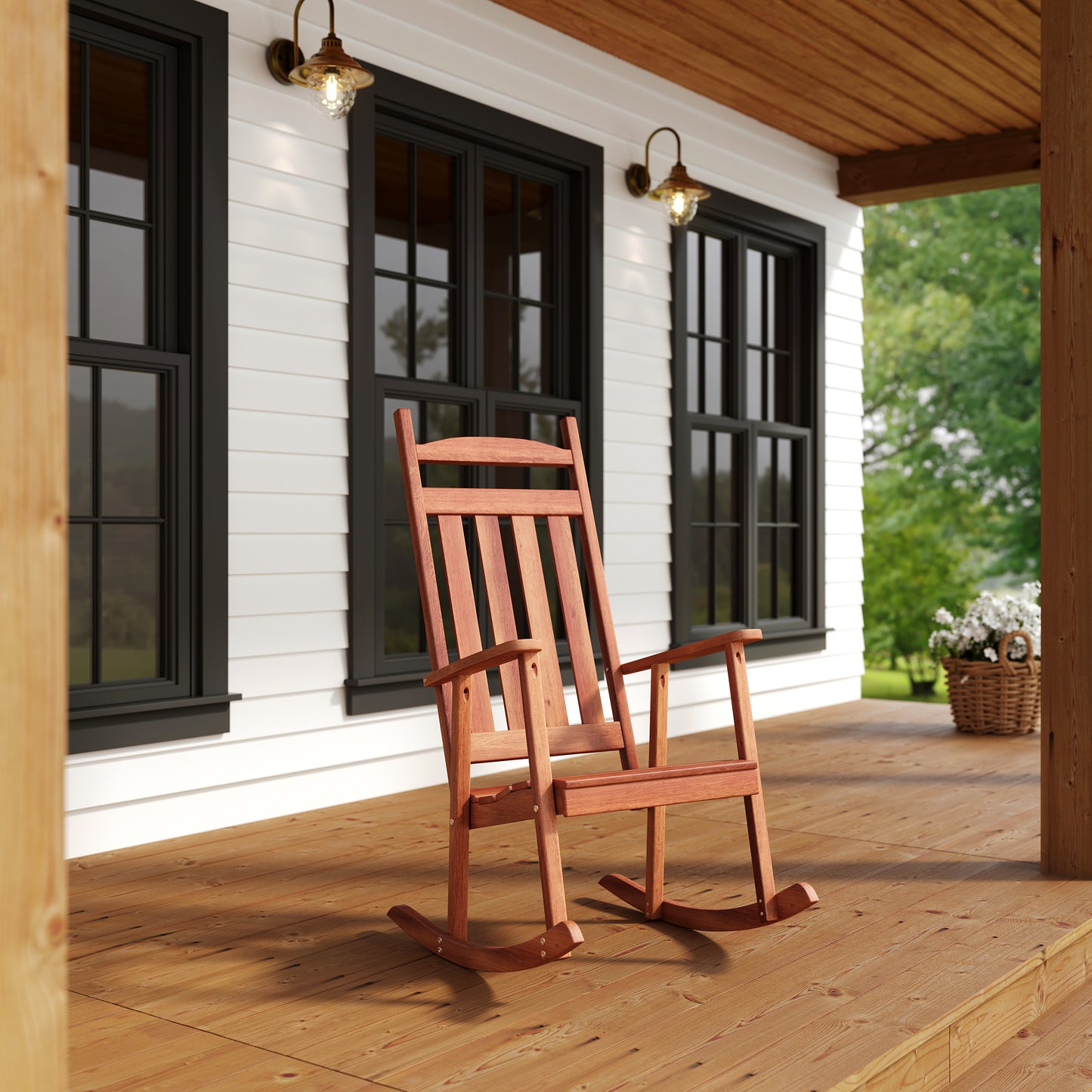 Keystone Amish Co. Classic Red Cedar Porch Rocker