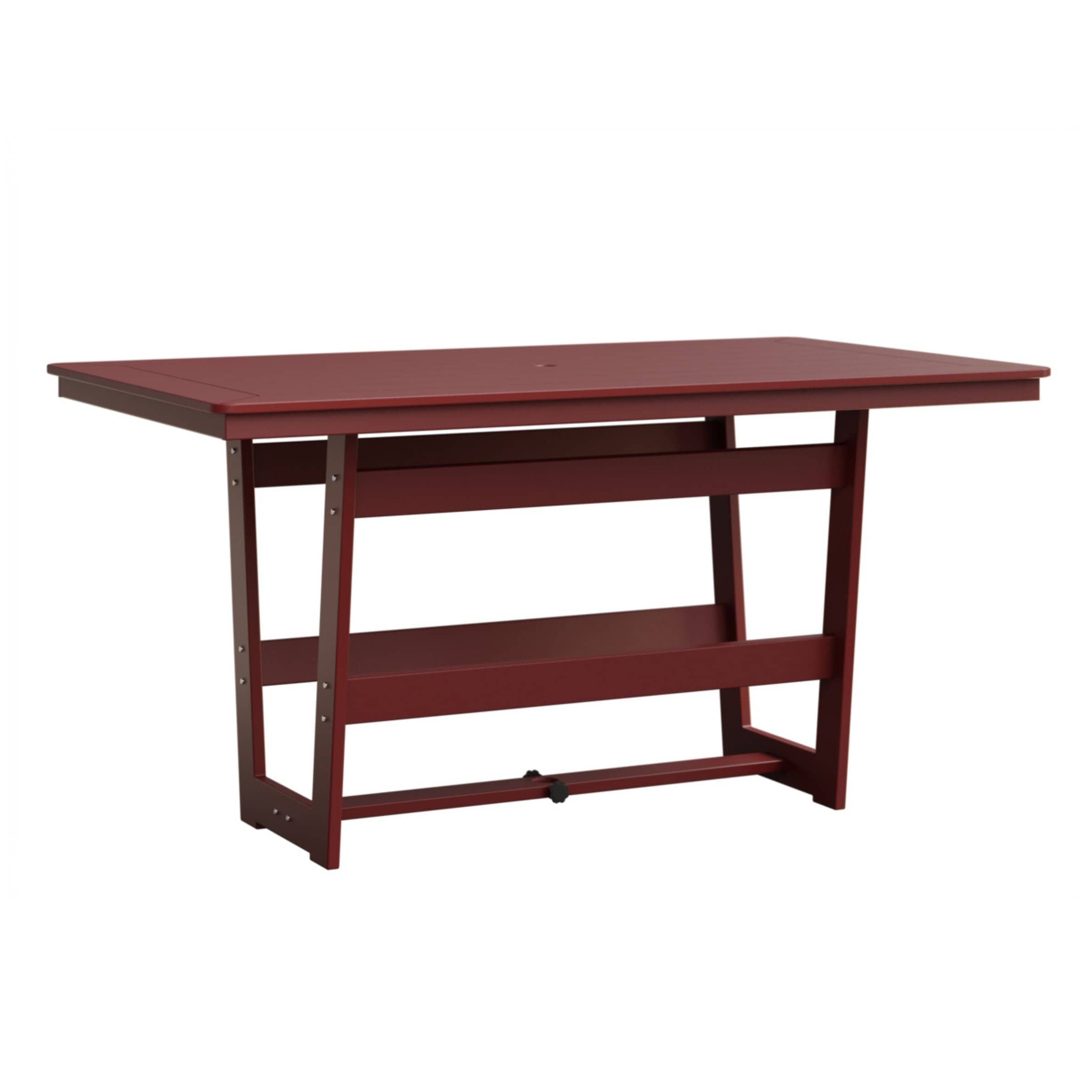 Berlin Gardens Hudson 70" Outdoor Poly Lumber Rectangular Counter Height Table