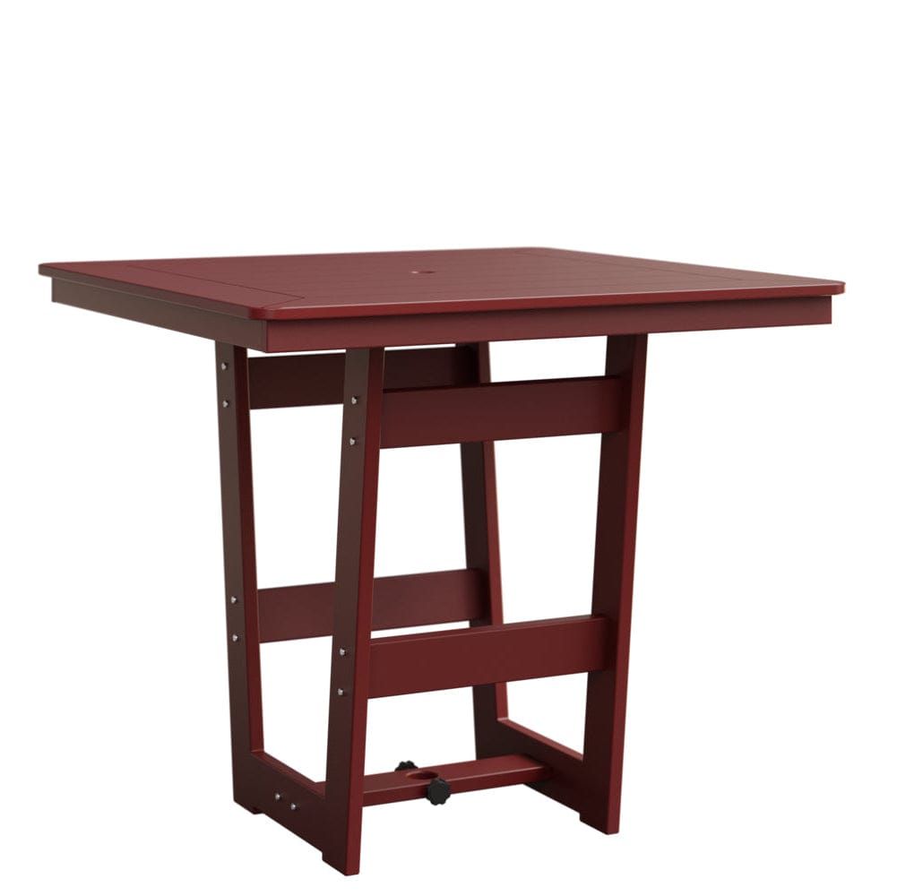 Berlin Gardens Hudson 40" Outdoor Poly Lumber Square Bar Table
