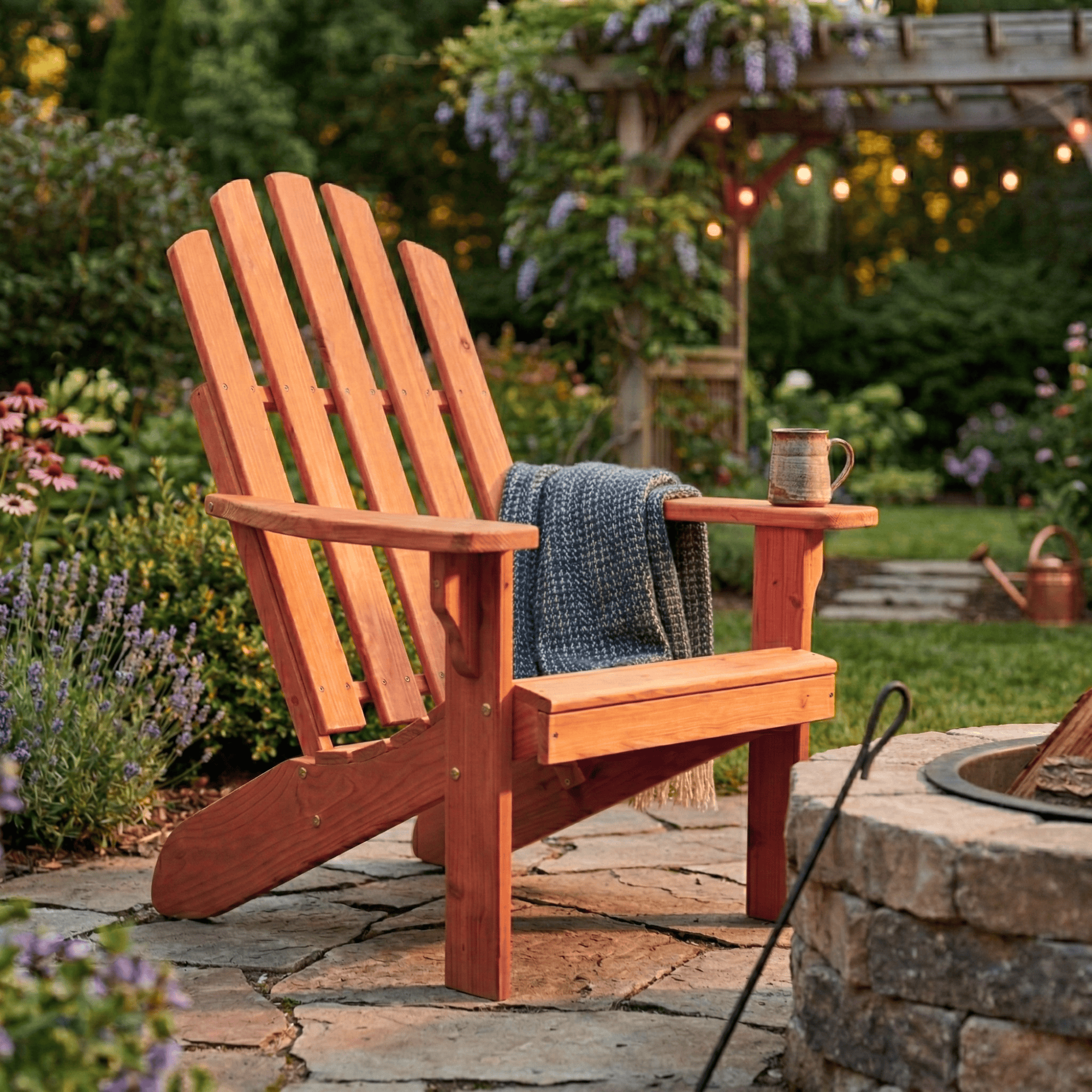 Keystone Amish Co. Red Cedar Kennebunk Adirondack Chair
