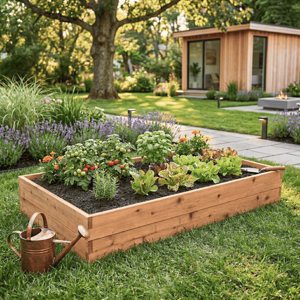 Keystone Amish Co. Red Cedar Double Height Raised Garden Bed