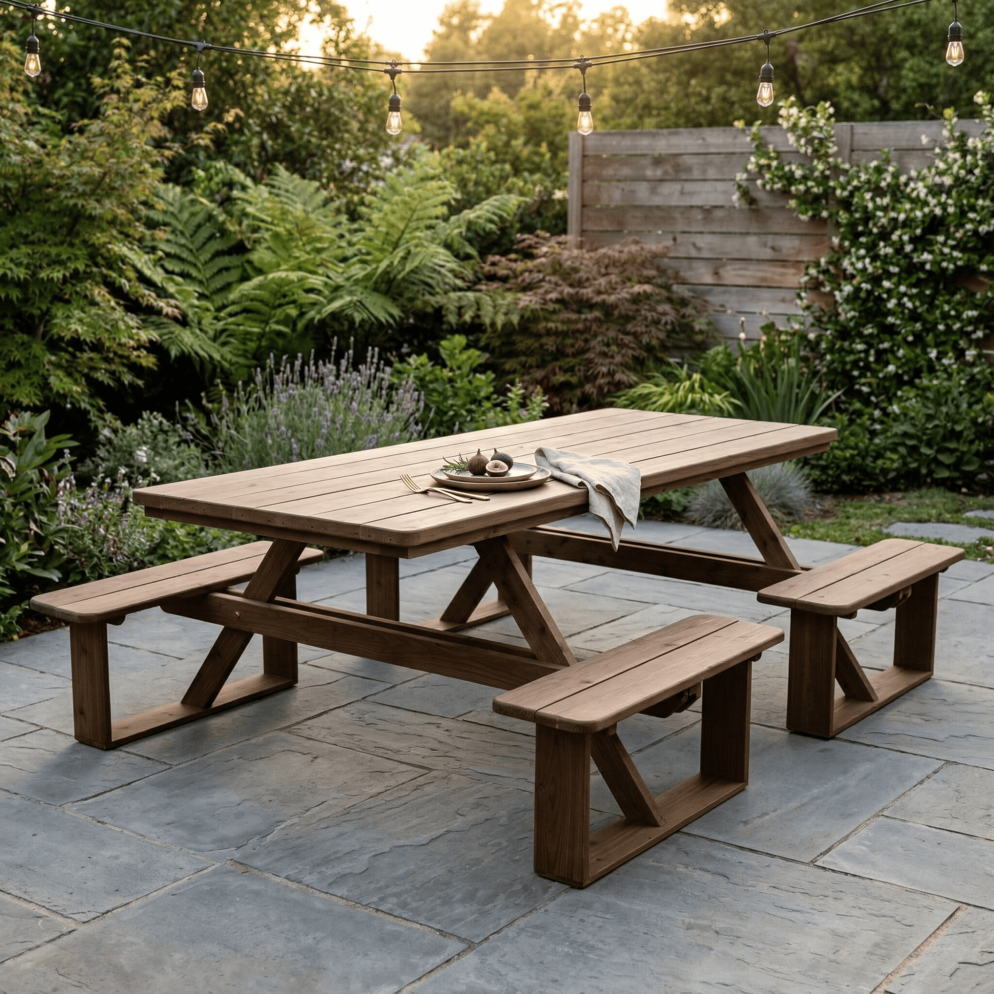 Keystone Amish Co. Red Cedar 8 Foot Walk-In Picnic Table