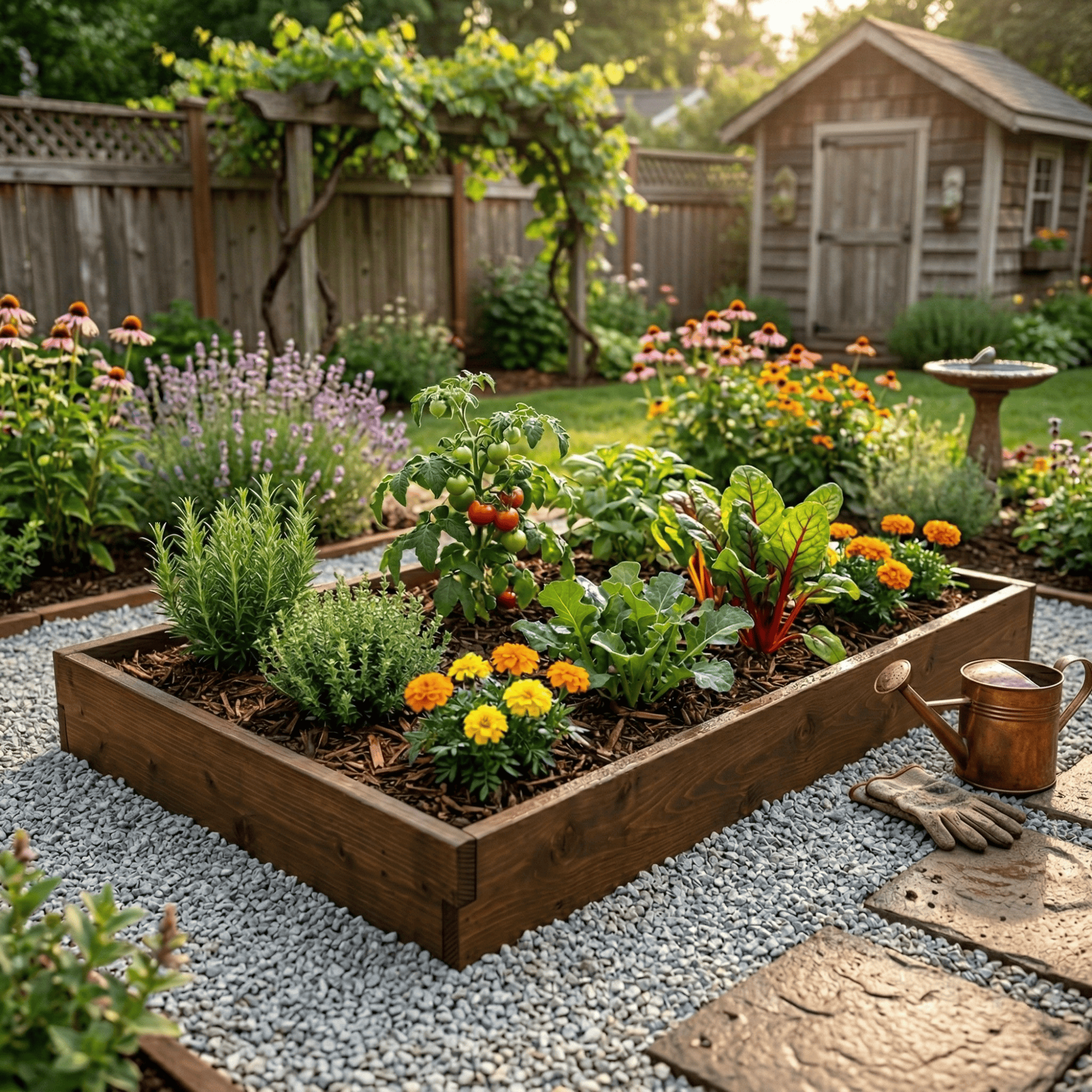 Keystone Amish Co. Red Cedar Raised Garden Bed