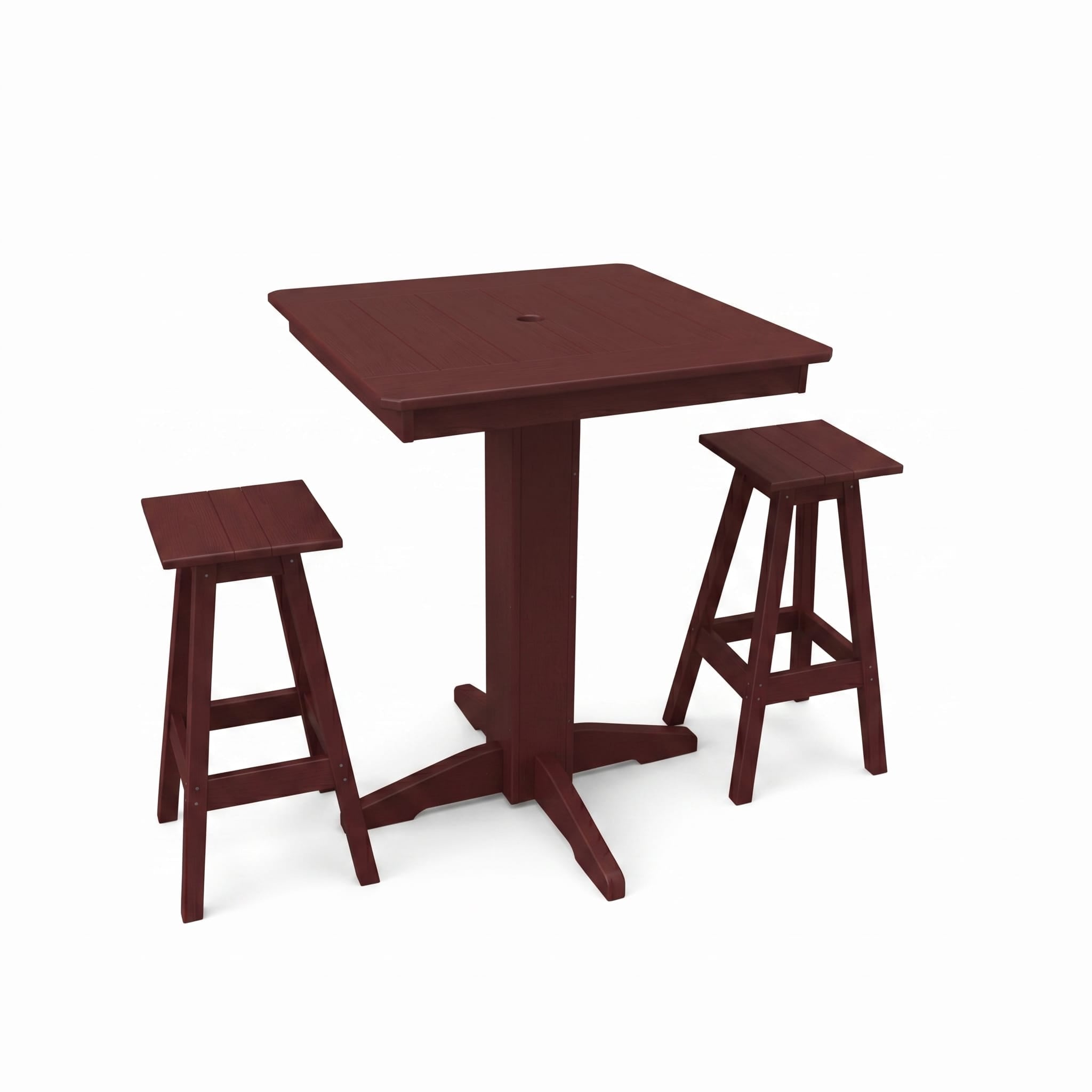 Keystone Amish Co. Riley 3-Piece Poly Lumber Bar Dining Set