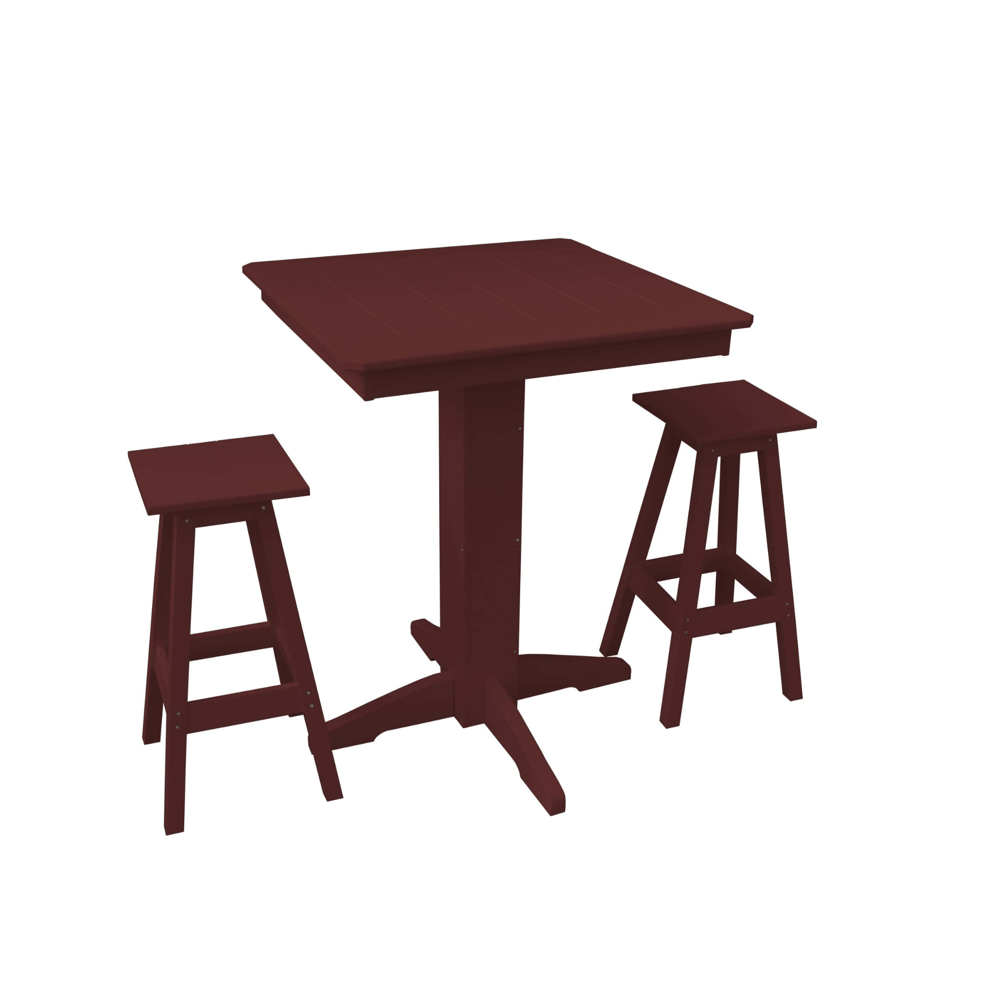 Keystone Amish Co. Riley 3-Piece Poly Lumber Bar Dining Set