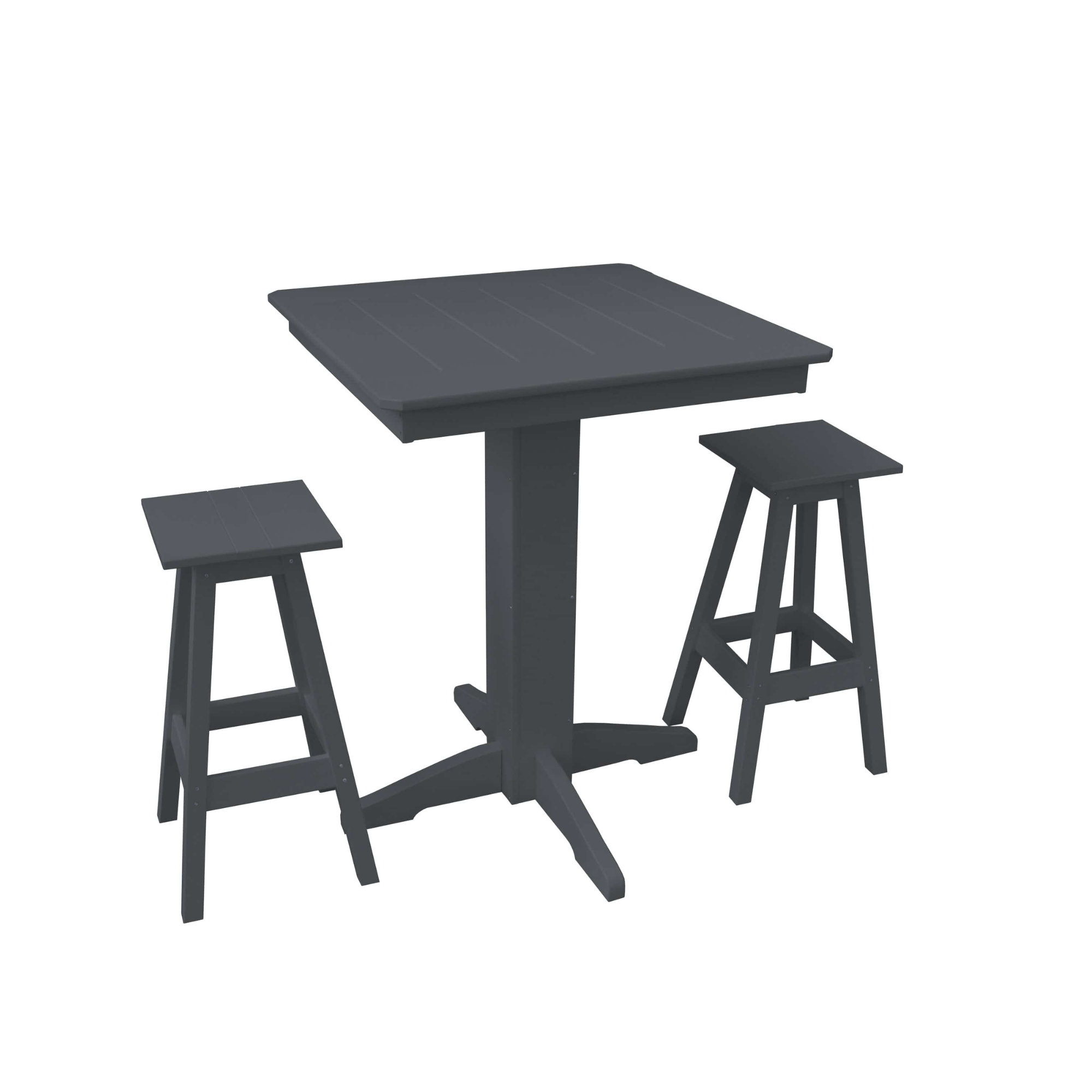 Keystone Amish Co. Riley 3-Piece Poly Lumber Bar Dining Set