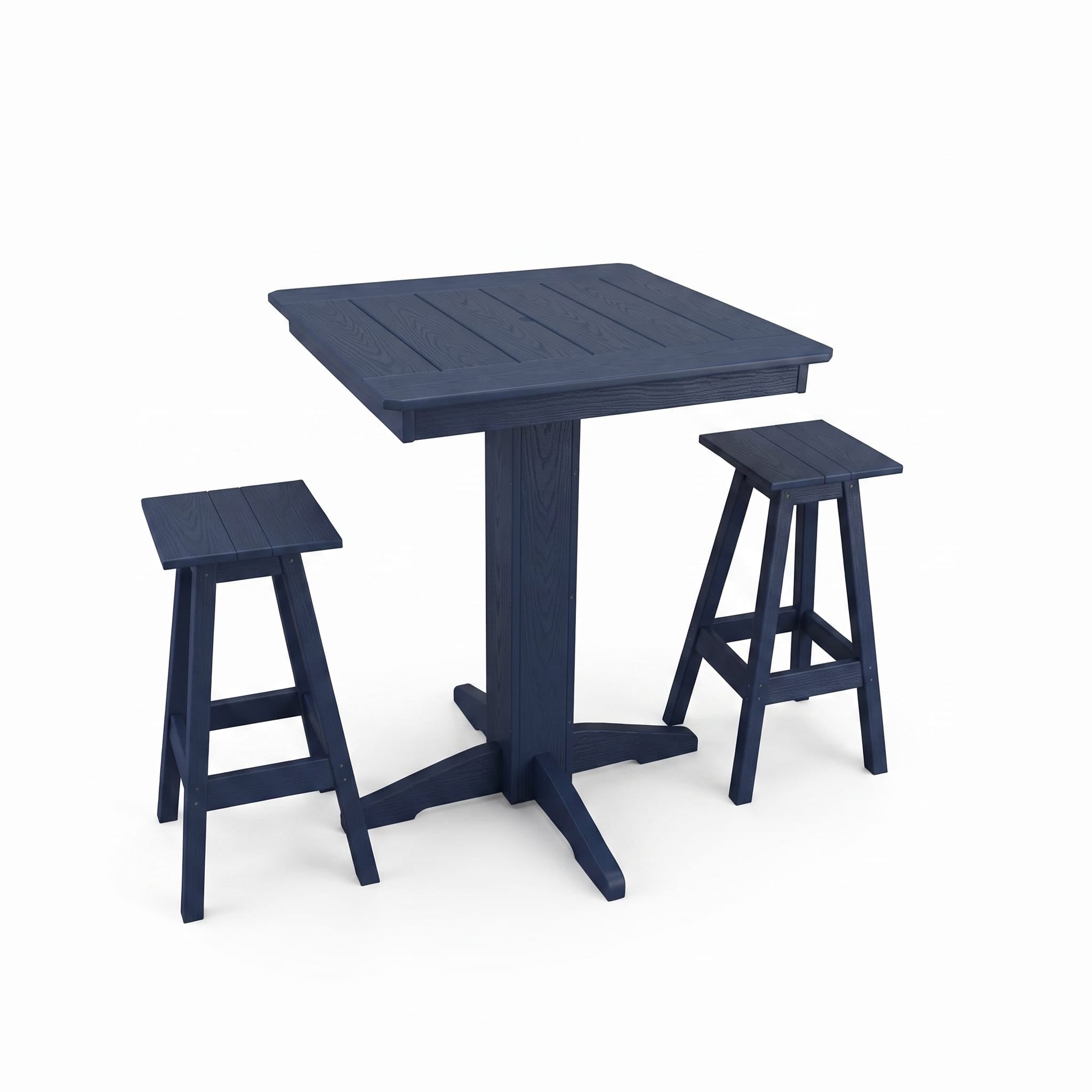 Keystone Amish Co. Riley 3-Piece Poly Lumber Bar Dining Set