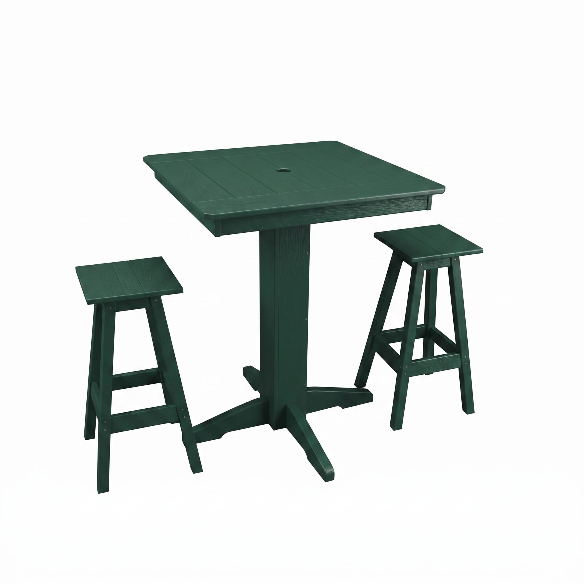 Keystone Amish Co. Riley 3-Piece Poly Lumber Bar Dining Set