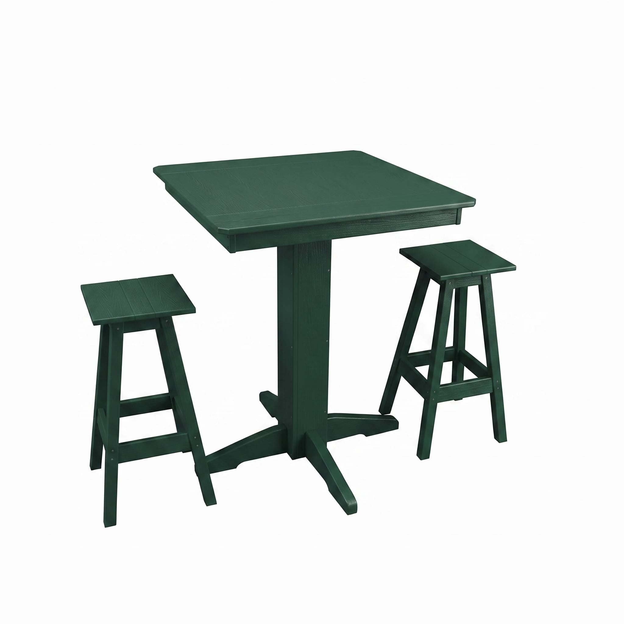 Keystone Amish Co. Riley 3-Piece Poly Lumber Bar Dining Set