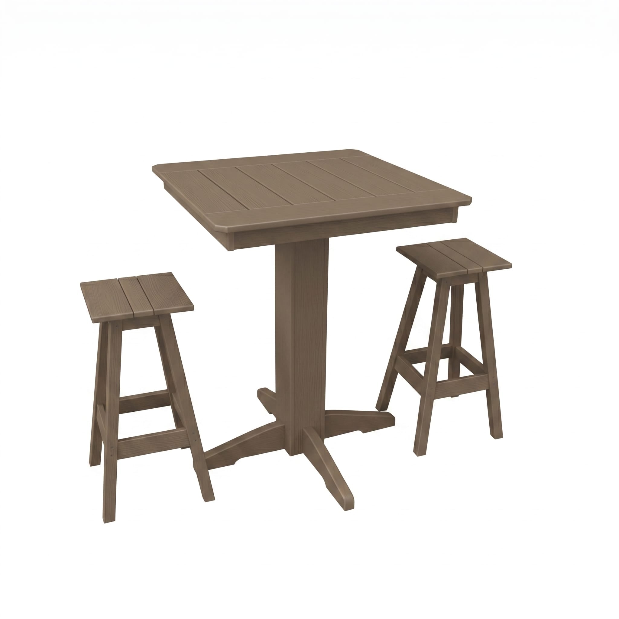 Keystone Amish Co. Riley 3-Piece Poly Lumber Bar Dining Set