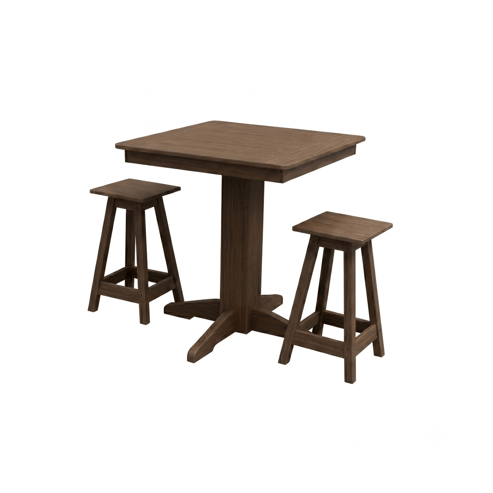 Keystone Amish Co. Poly Composite Riley 3-Piece Outdoor Counter Height Dining Set