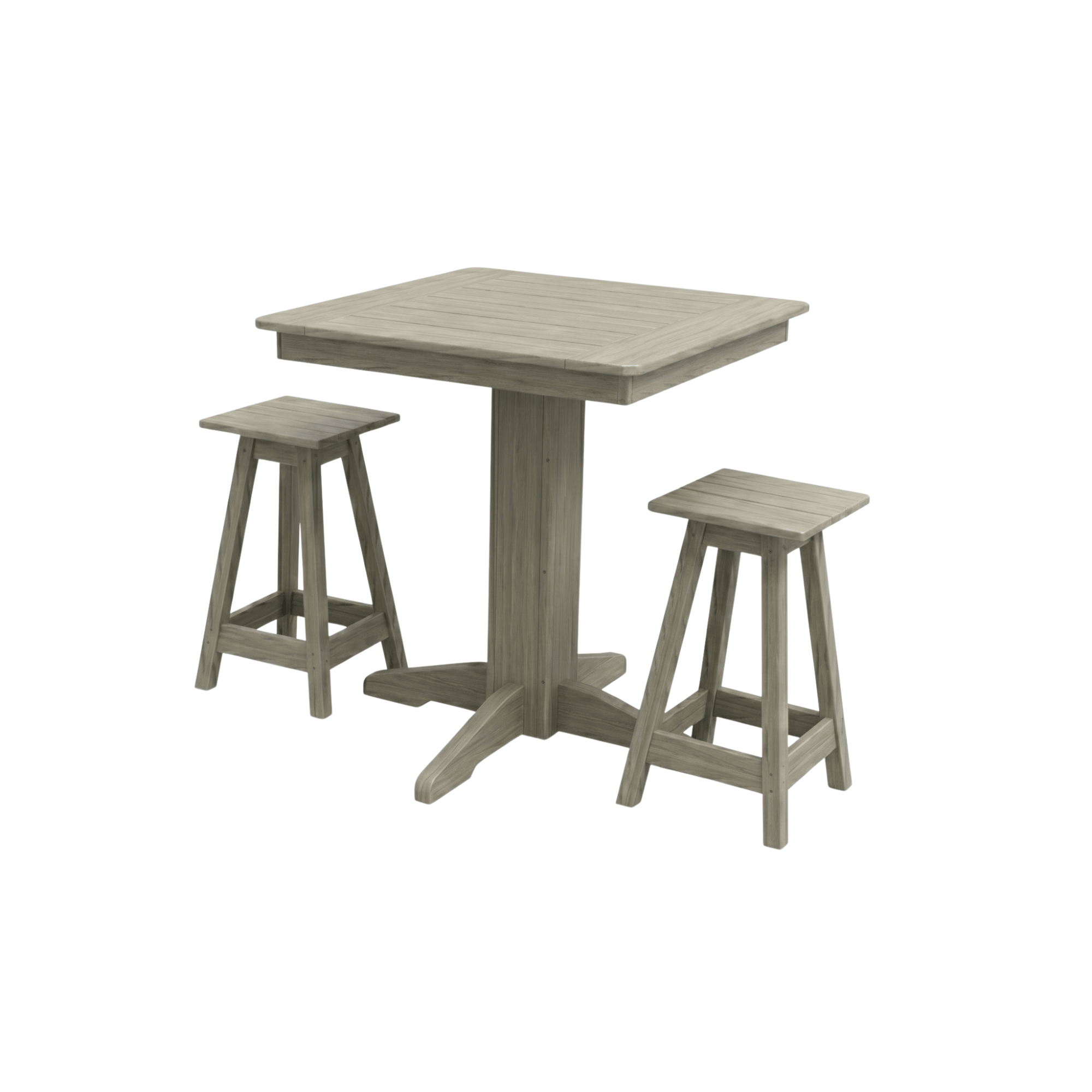 Keystone Amish Co. Poly Composite Riley 3-Piece Outdoor Counter Height Dining Set