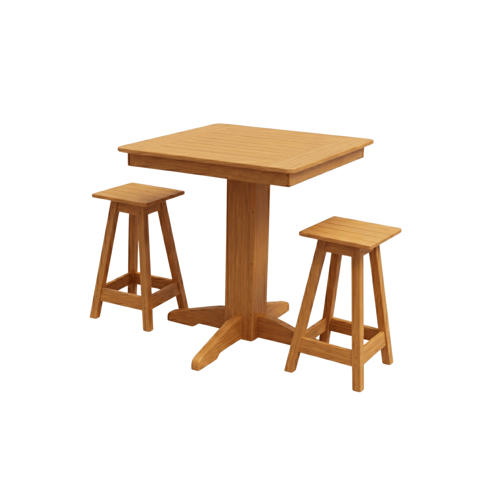 Keystone Amish Co. Poly Composite Riley 3-Piece Outdoor Counter Height Dining Set
