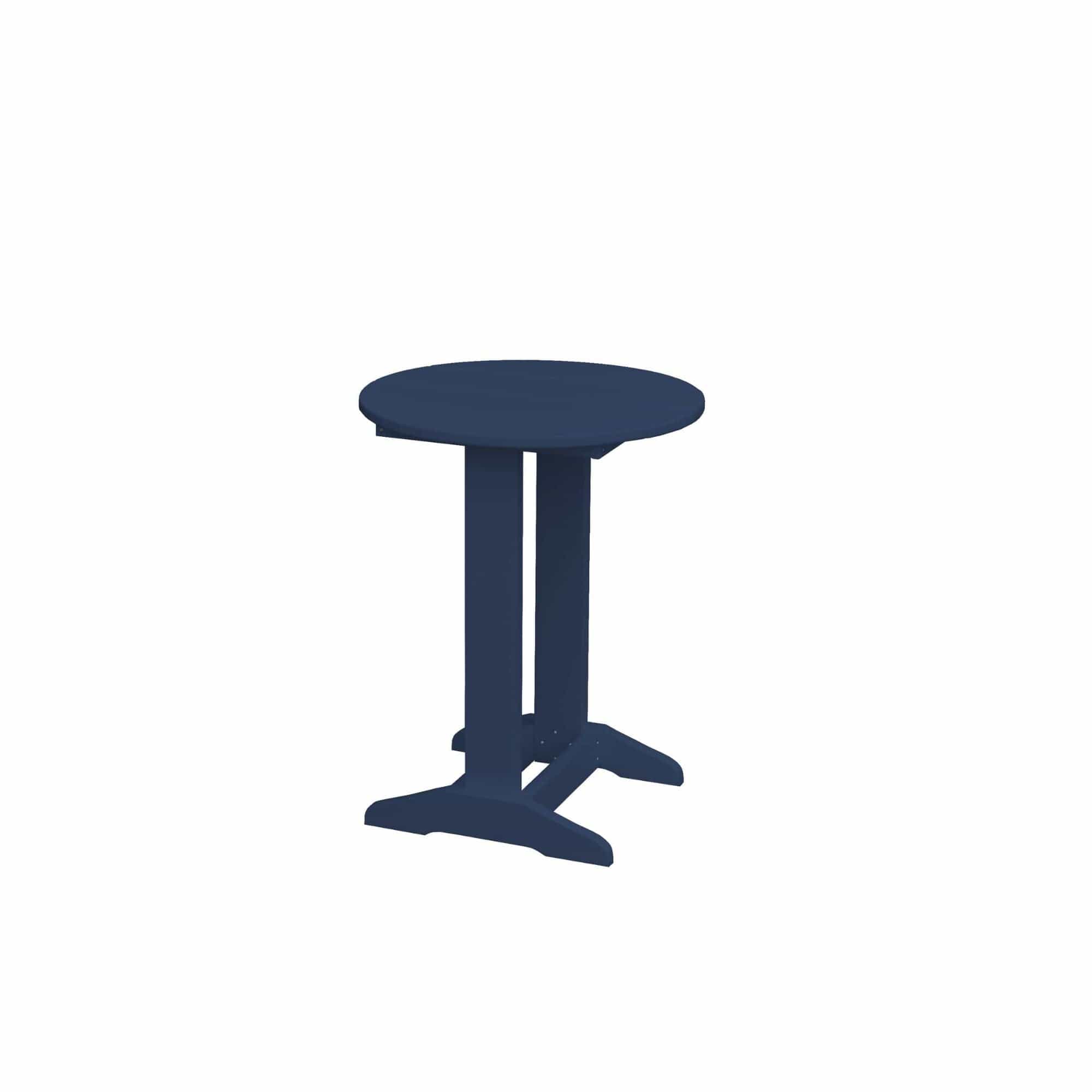 Keystone Amish Co. Poly Composite Round Balcony/Counter Height Side Table